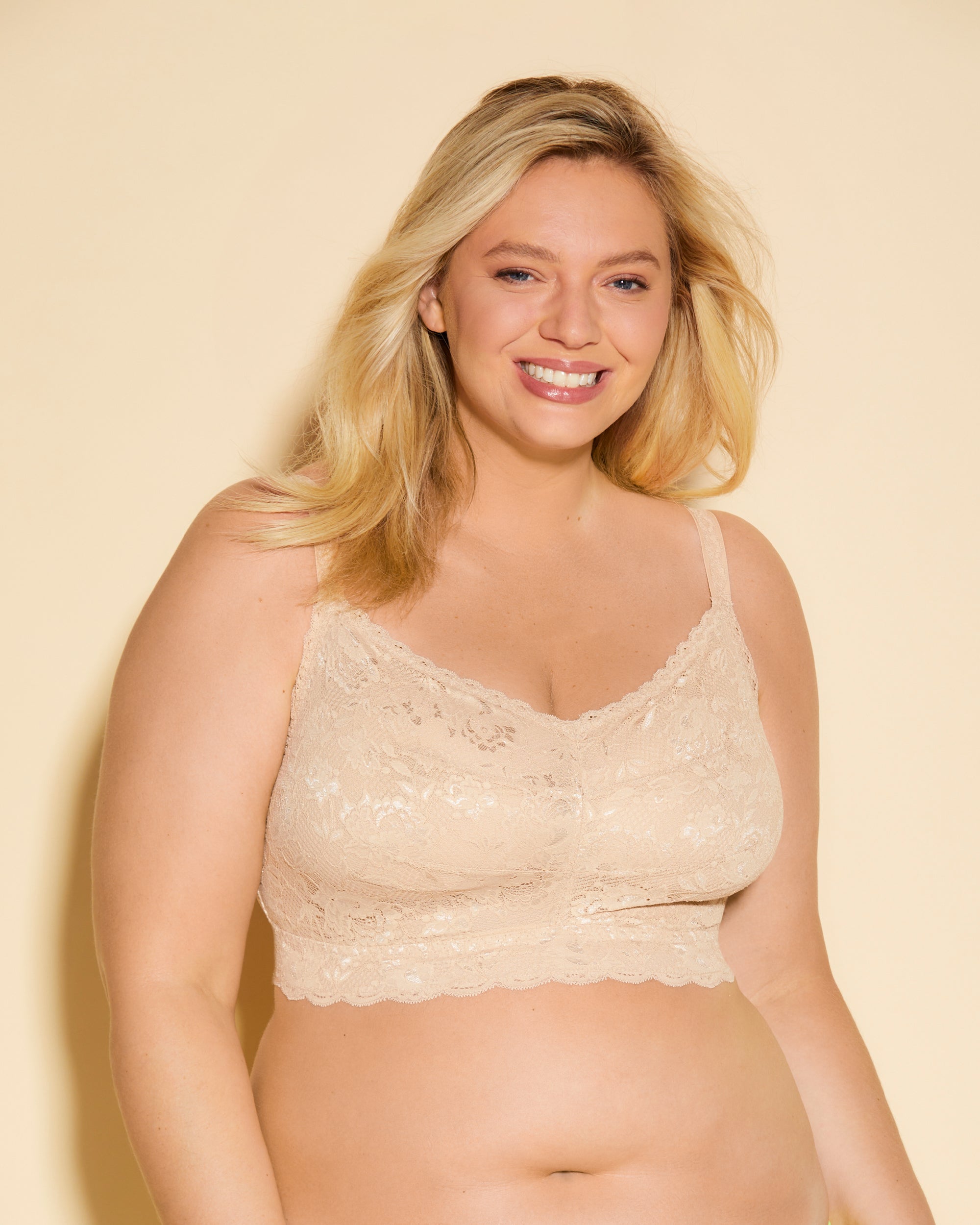 Beige Bralette - Never Say Never Bralette Sweetie Ultra Curvy