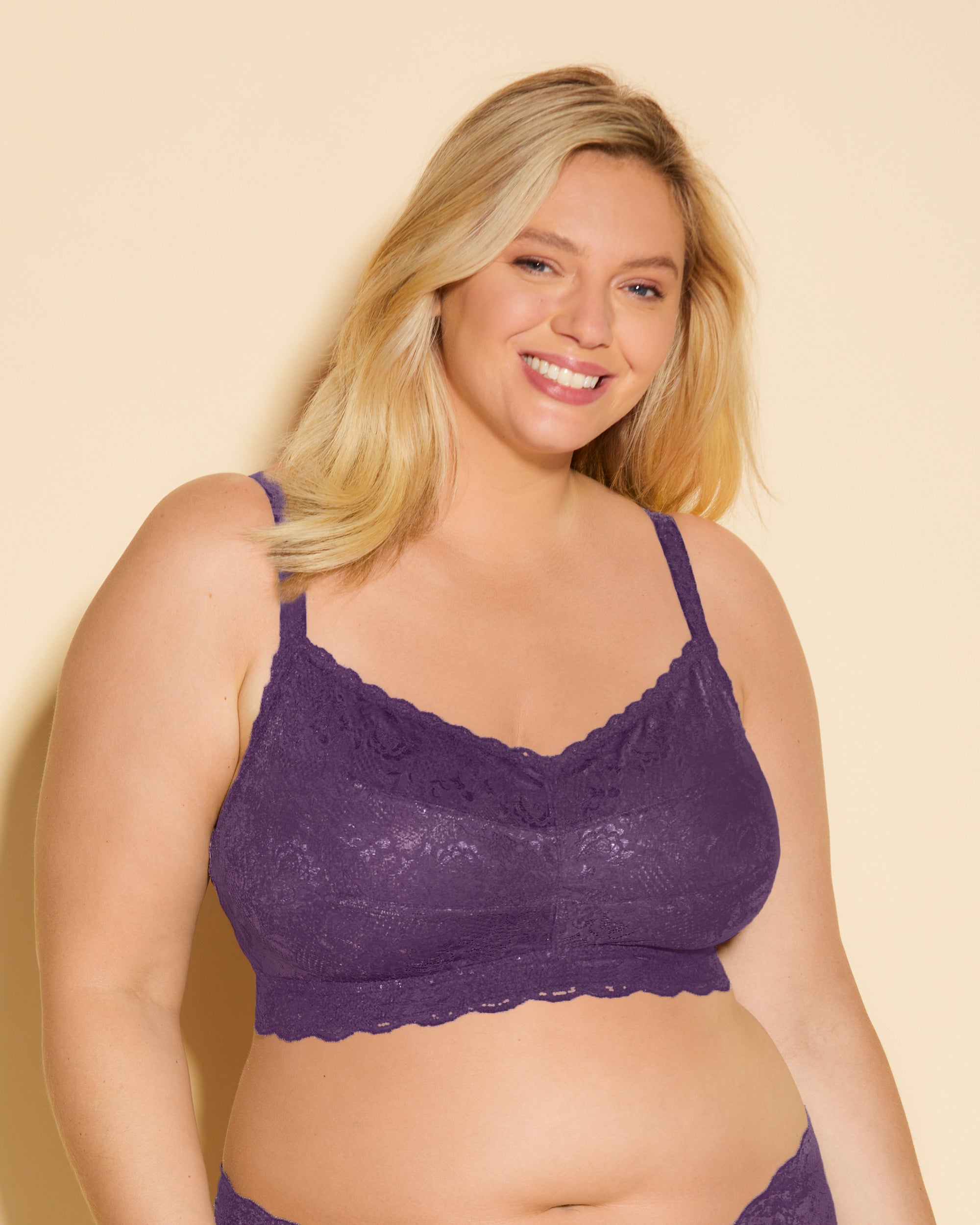 Púrpura Bralette - Never Say Never Bralette Sweetie Ultra Curvy