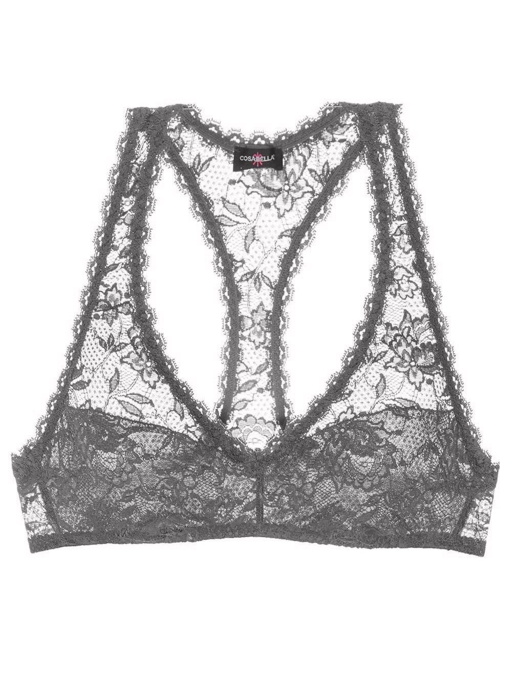 Grigio Bralette - Never Say Never Bralette Racie Con Spalline Incrociate