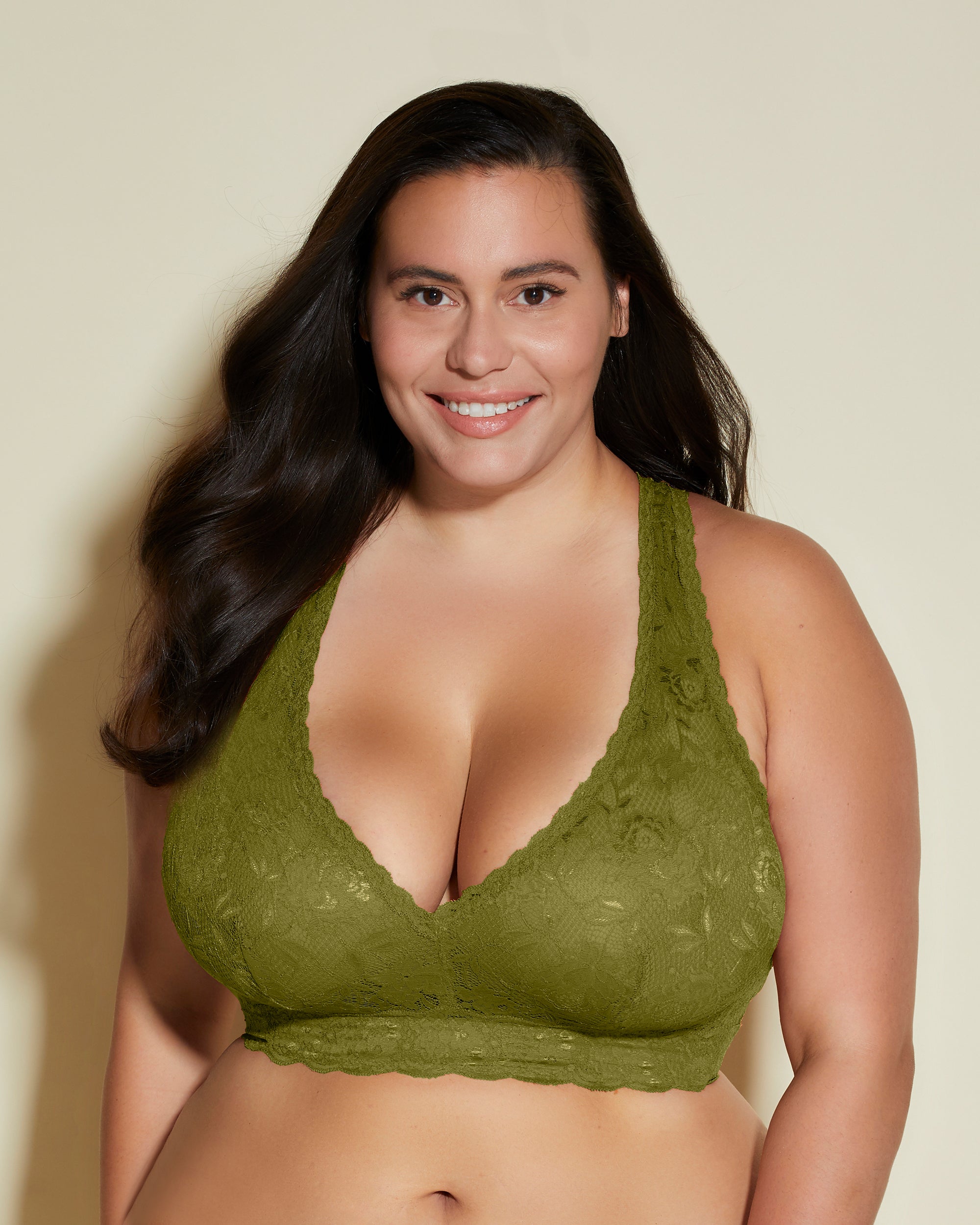 Green Bralette - Never Say Never Ultra Curvy Racie Racerback Bralette
