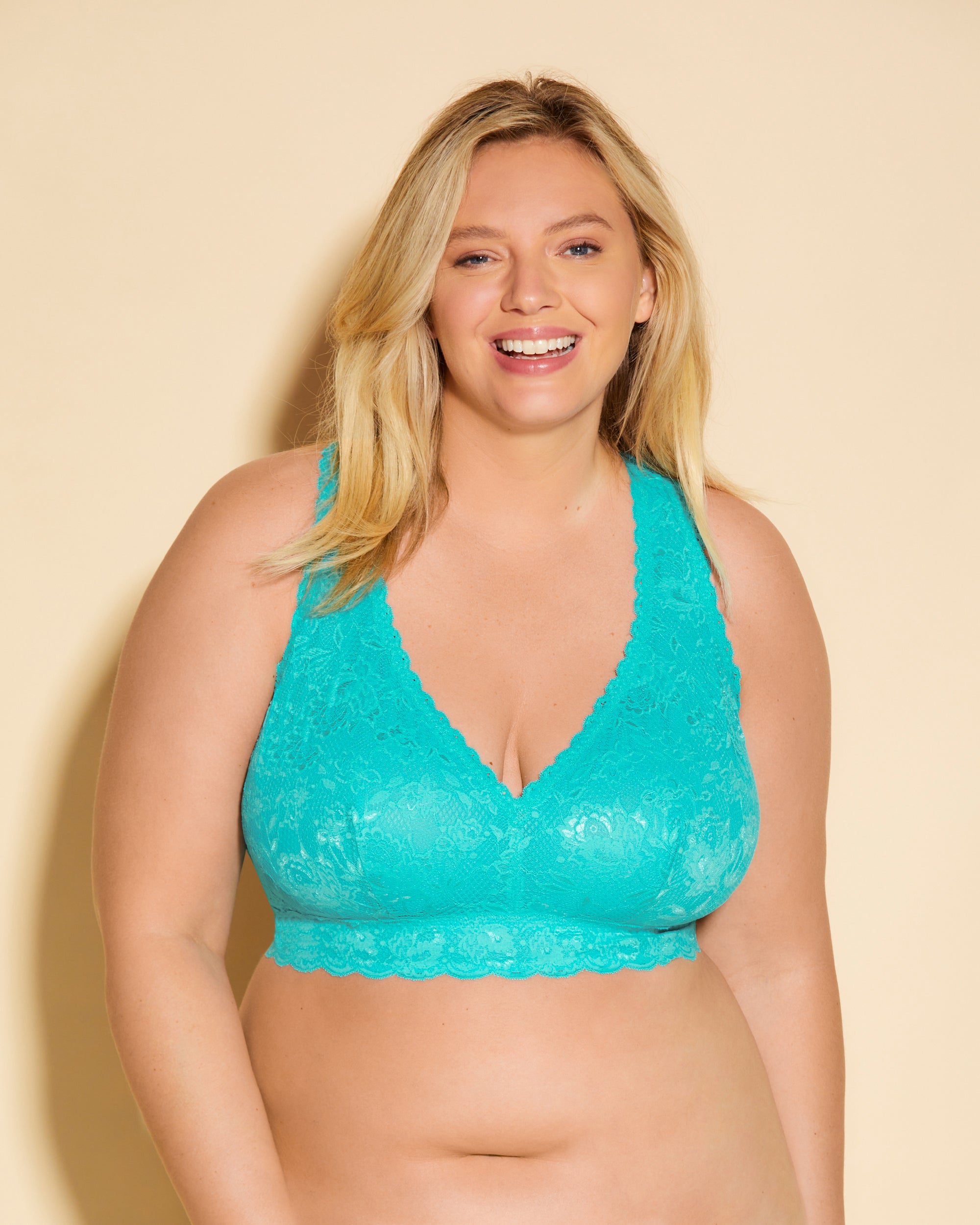 Blu Bralette - Never Say Never Bralette Con Spalline Incrociate Ultra Curvy