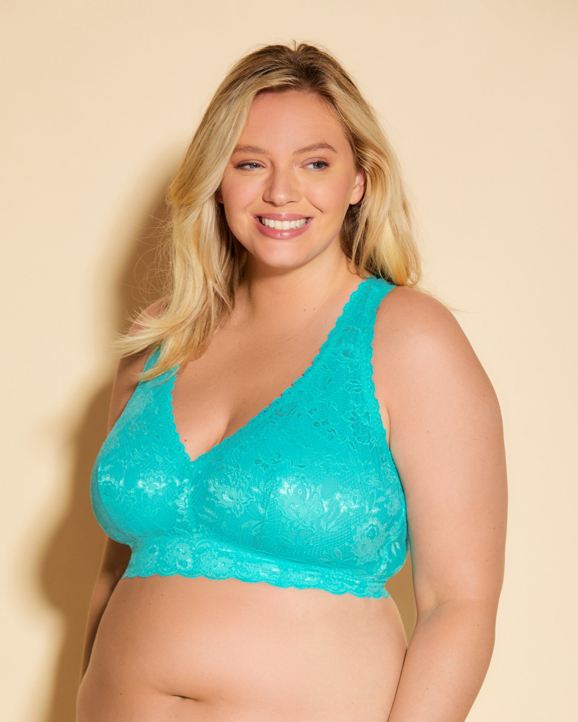 Blue Bralette - Never Say Never Ultra Curvy Racie Racerback Bralette