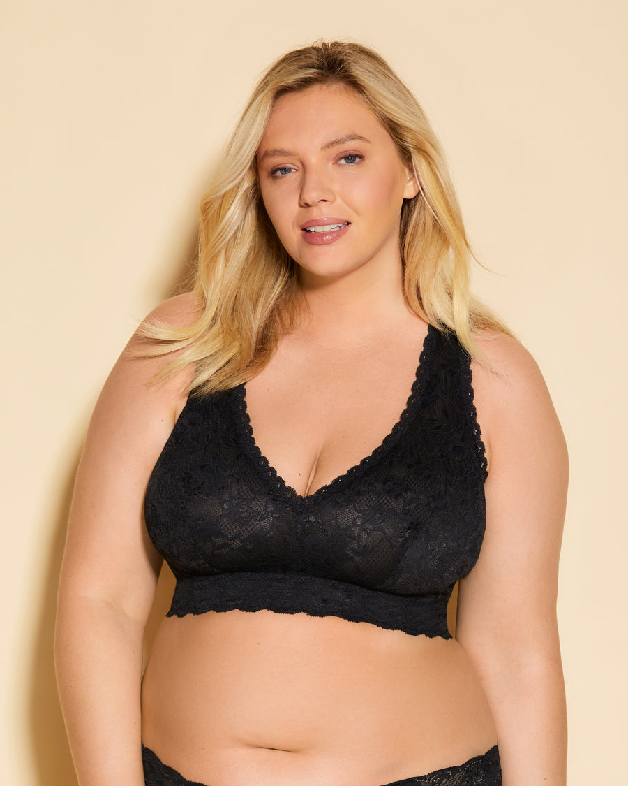 Schwarz Bralette - Never Say Never Ultra Curvy Racerback-Bralette 