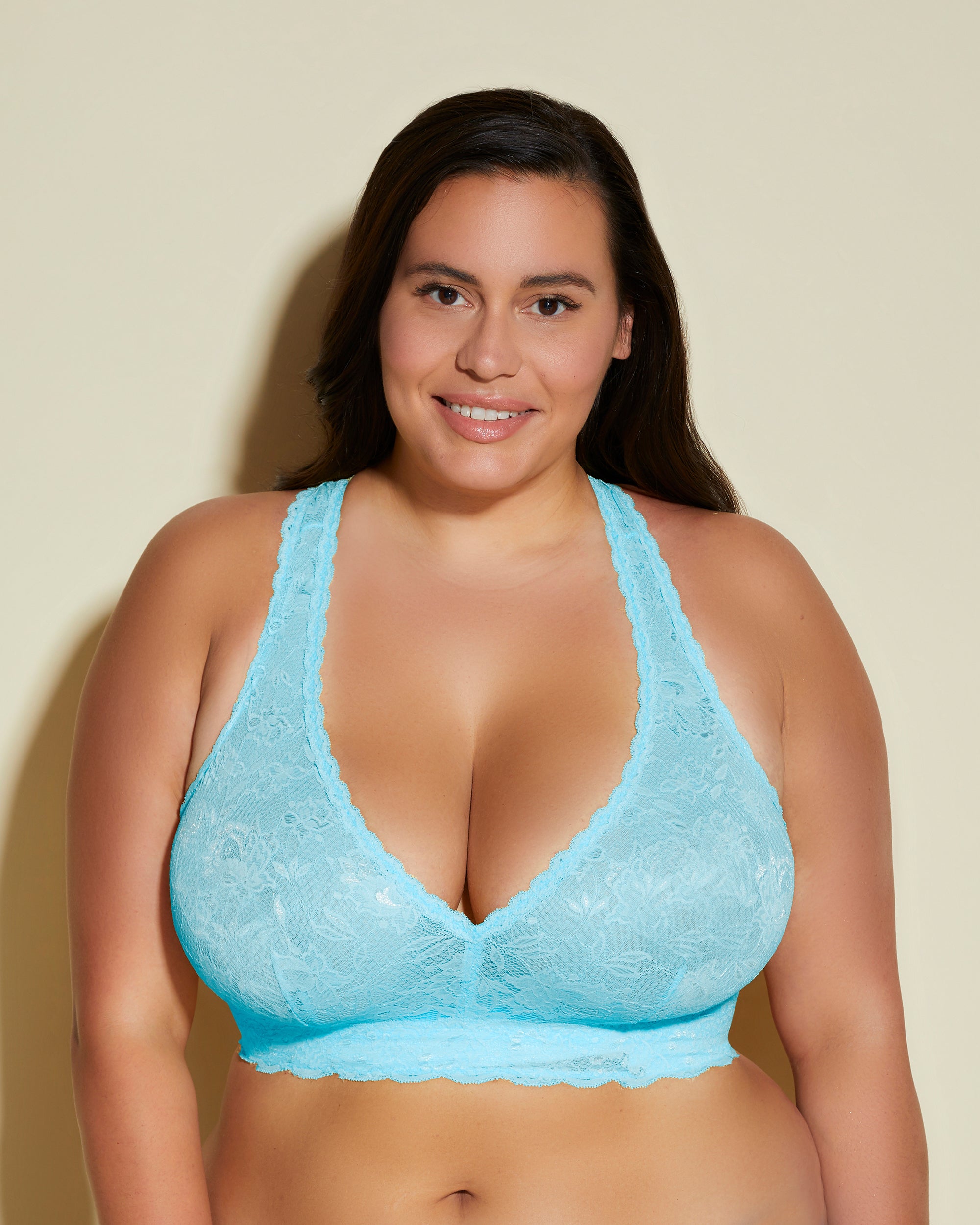 Blu Bralette - Never Say Never Bralette Con Spalline Incrociate Ultra Curvy