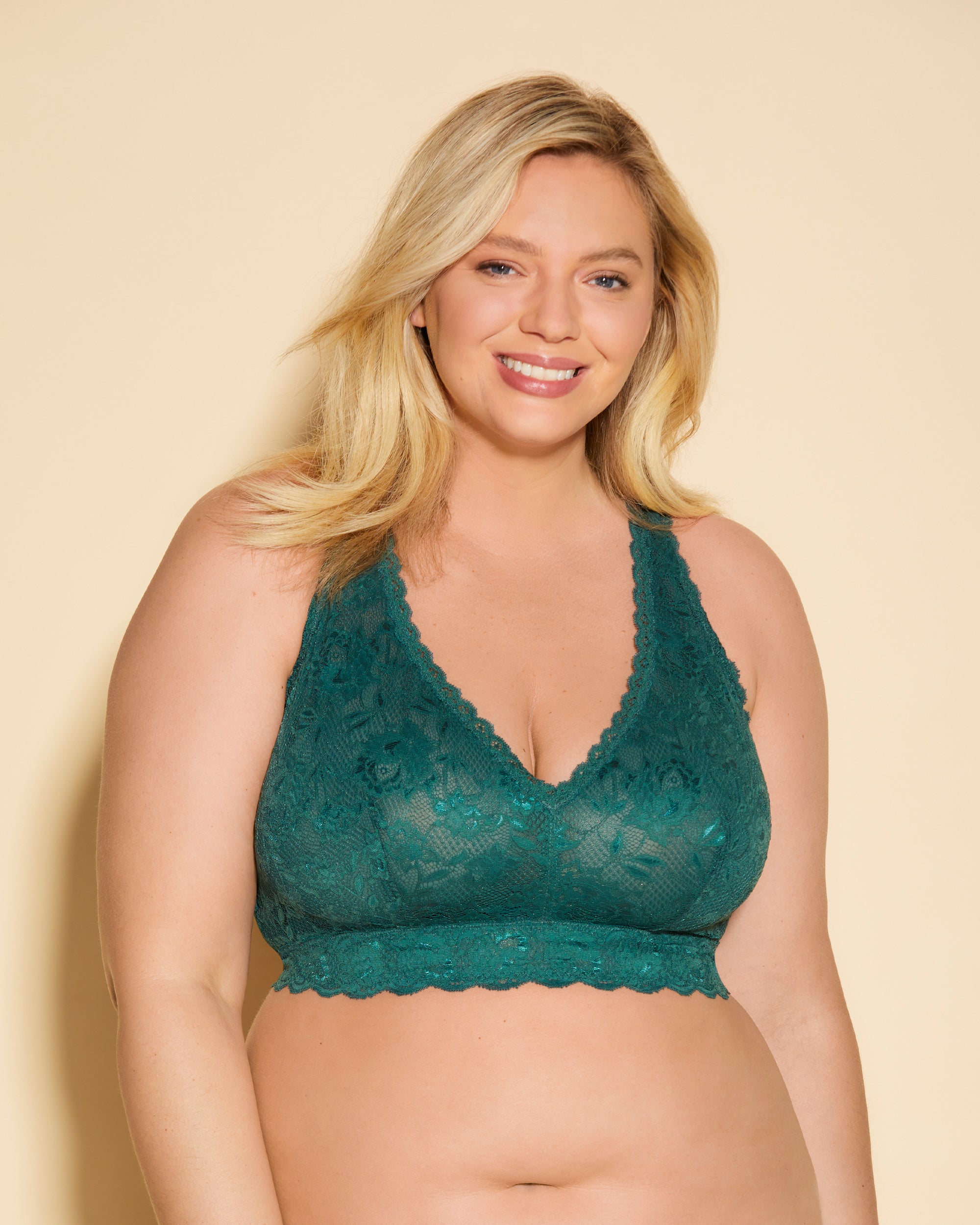 Verde Bralette - Never Say Never Bralette De Espalda Cruzada Racie Ultra Curvy
