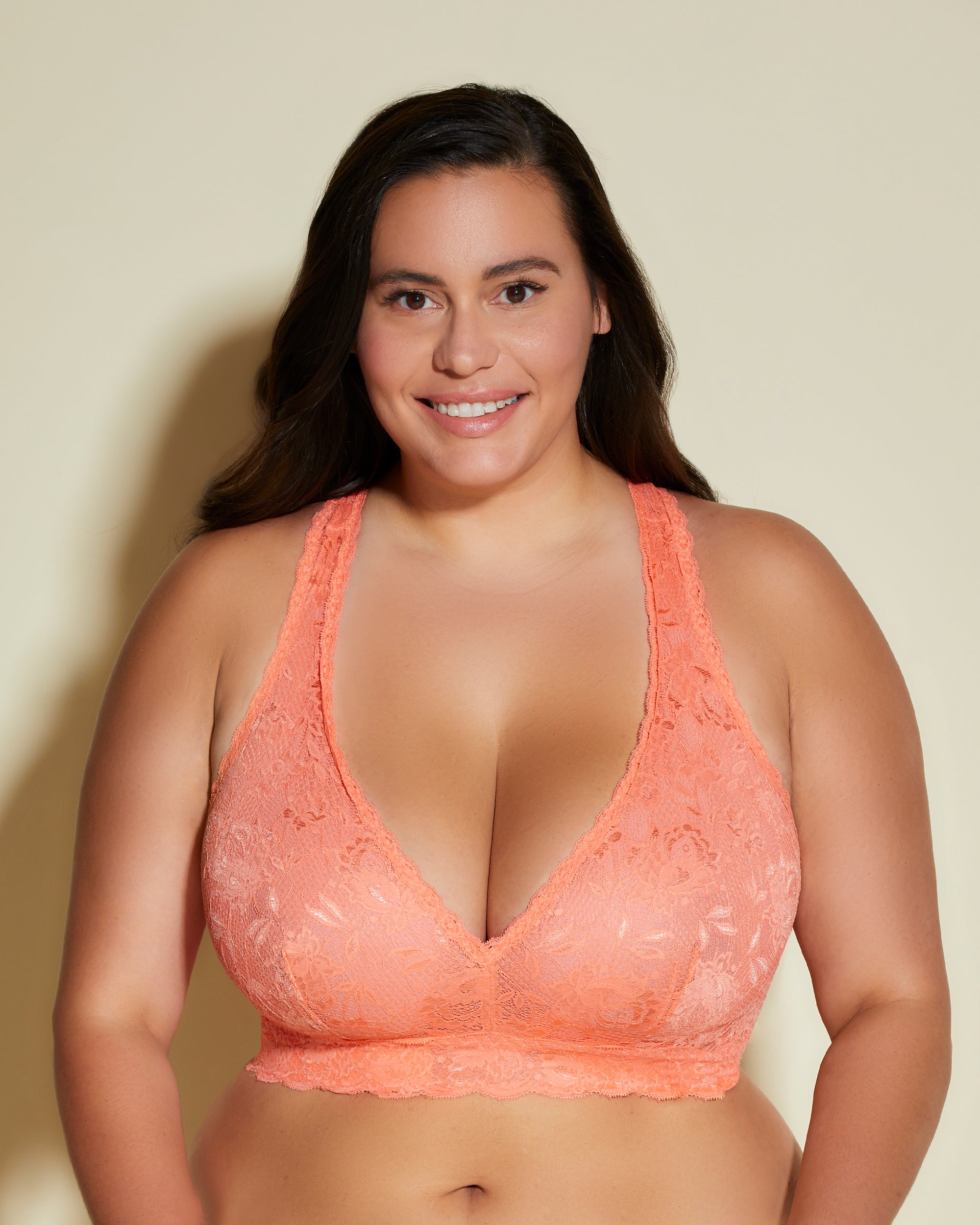 Orange Bralette - Never Say Never Brassière Dos Nageur Racie Ultra Curvy