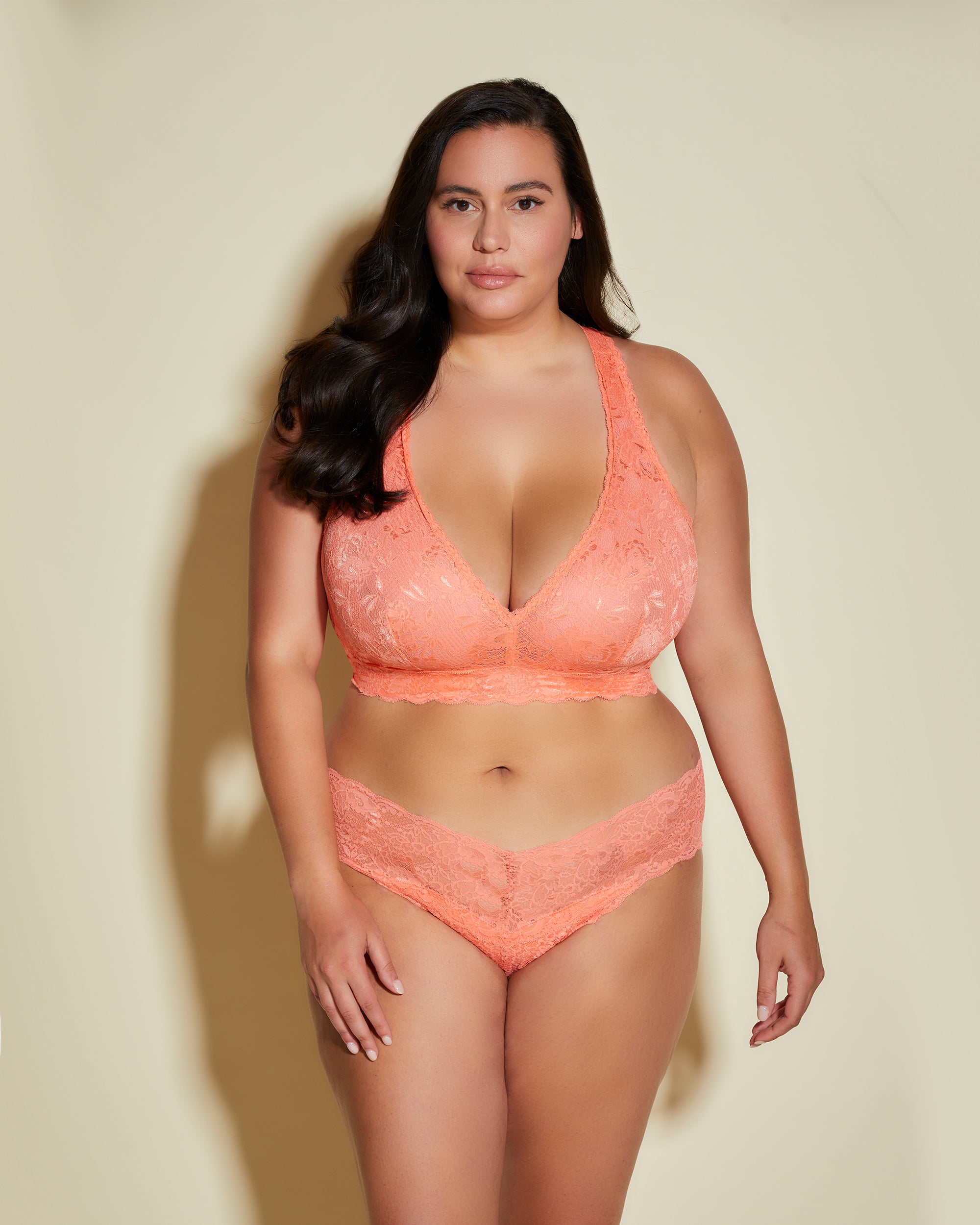Arancia Bralette - Never Say Never Bralette Con Spalline Incrociate Ultra Curvy