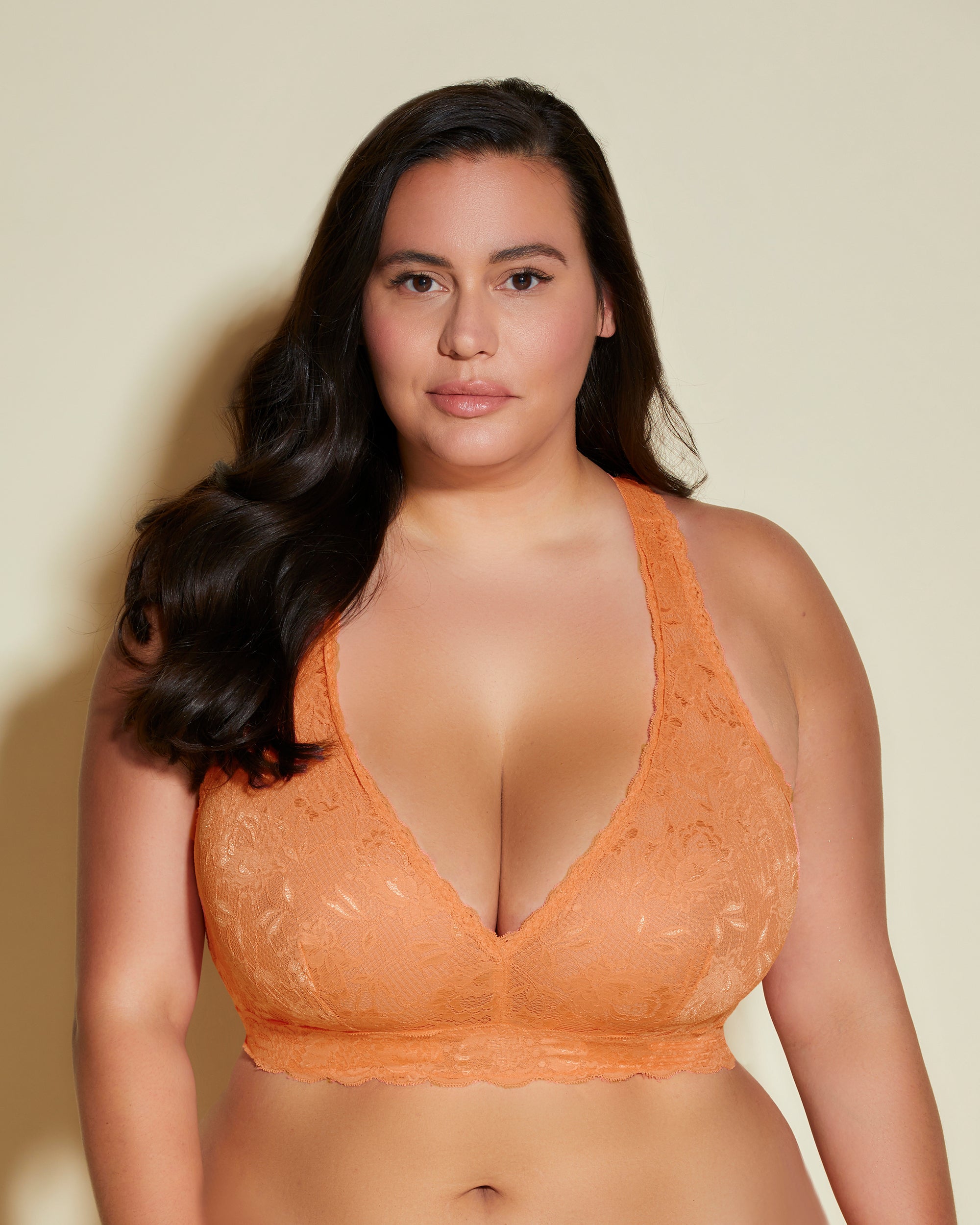 Arancia Bralette - Never Say Never Bralette Con Spalline Incrociate Ultra Curvy