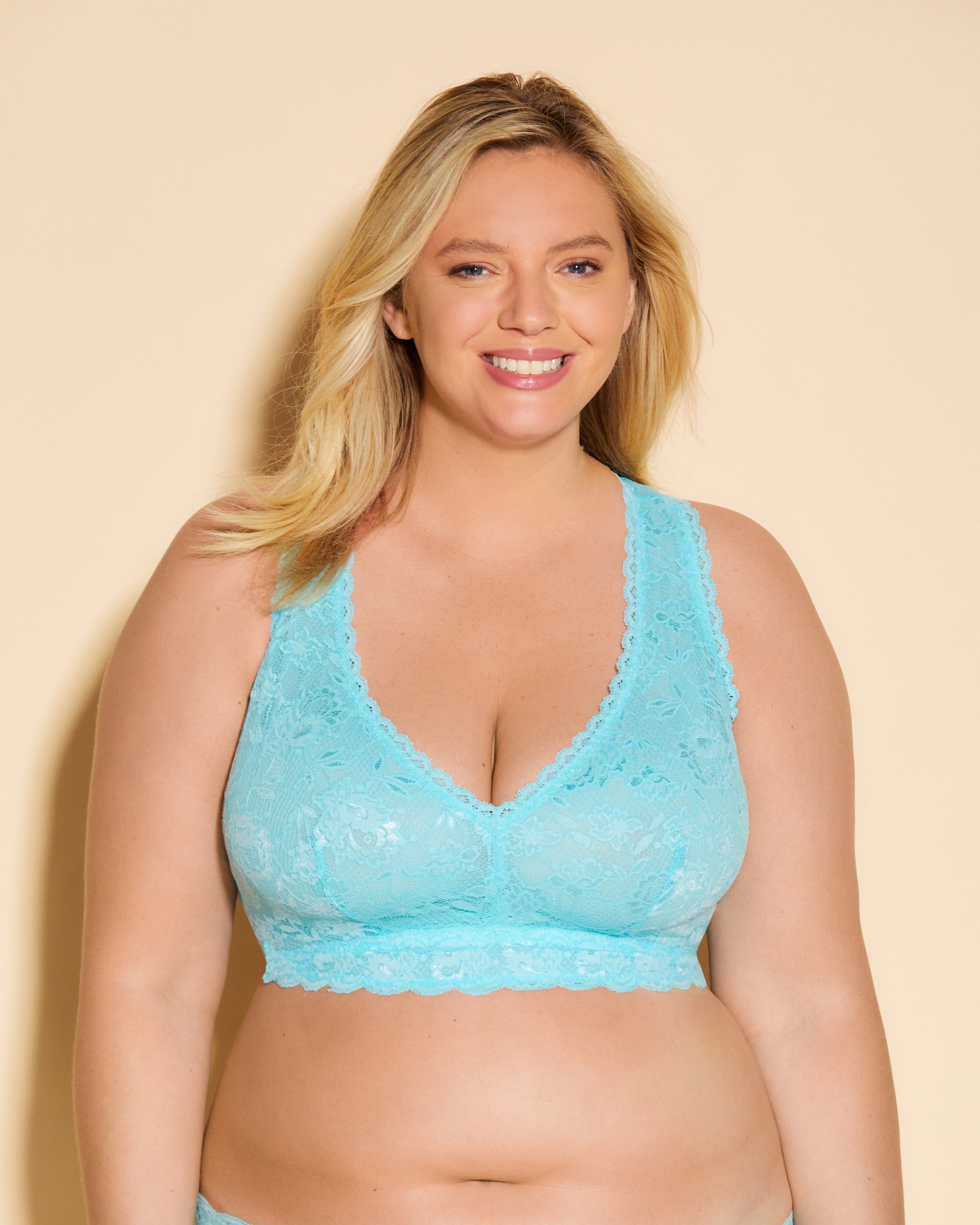 Blu Bralette - Never Say Never Bralette Con Spalline Incrociate Ultra Curvy