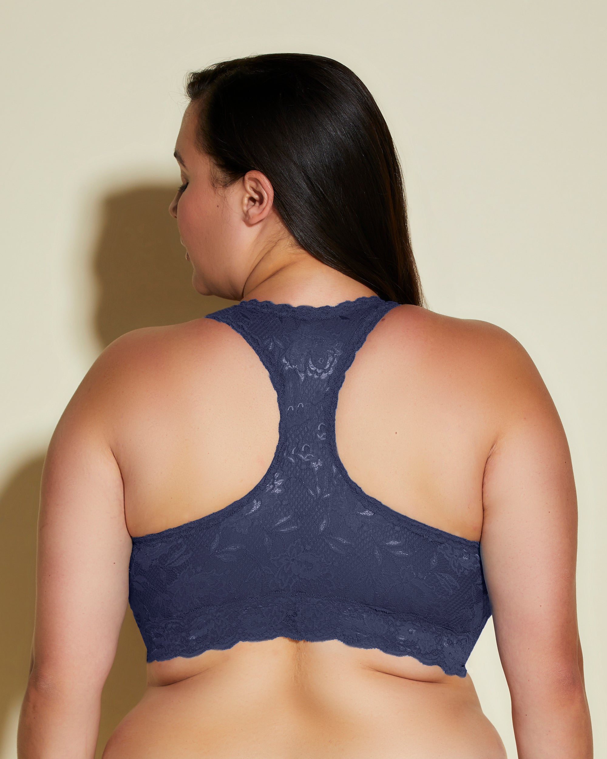 Blue Bralette - Never Say Never Ultra Curvy Racie Racerback Bralette