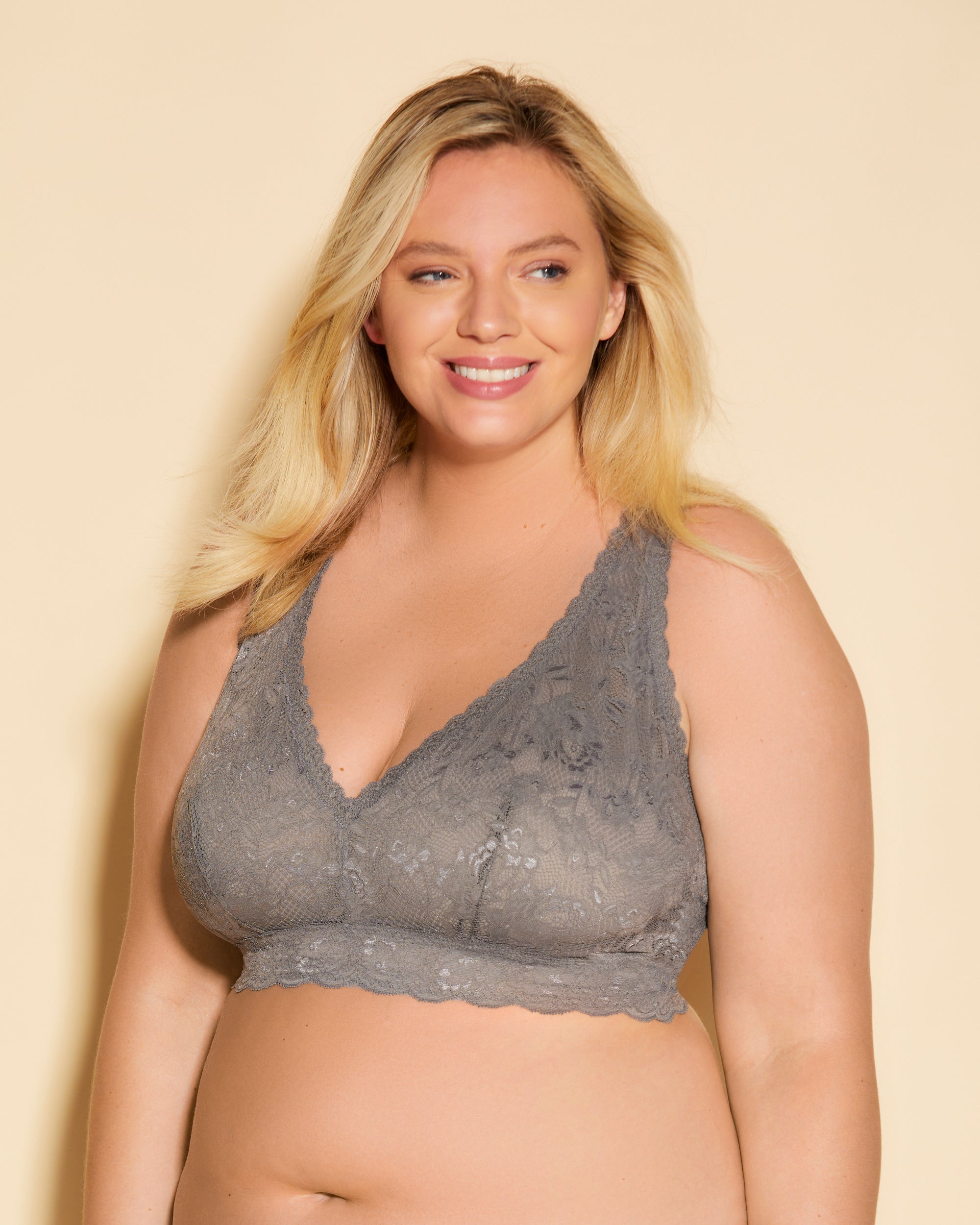 Grau Bralette - Never Say Never Ultra Curvy Racerback-Bralette 