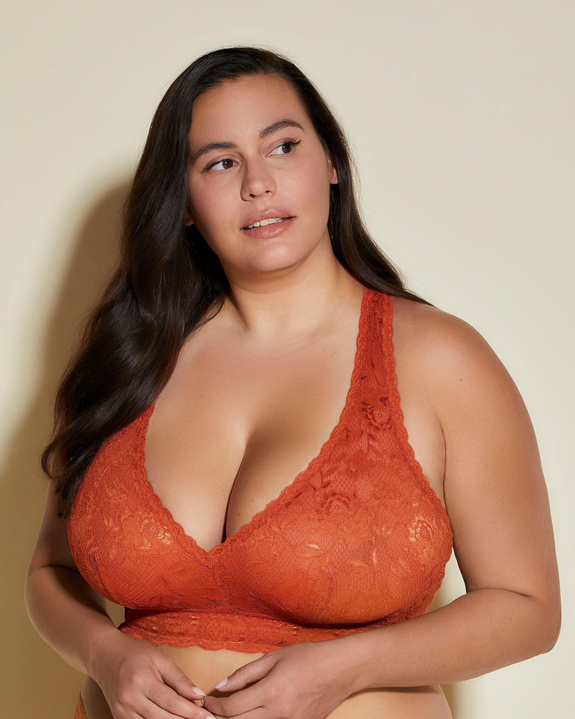 Rossa Bralette - Never Say Never Bralette Con Spalline Incrociate Ultra Curvy