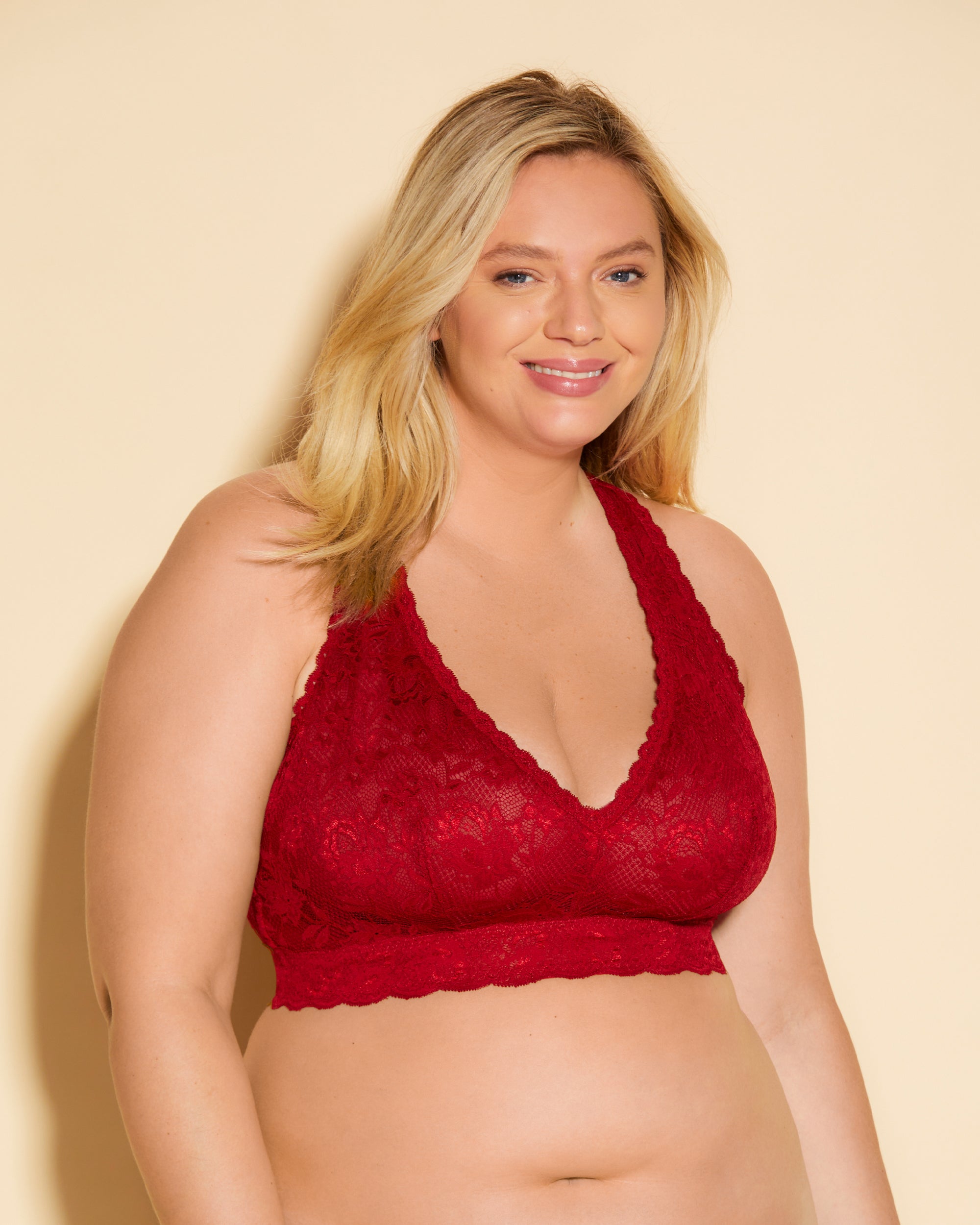 Red Bralette - Never Say Never Ultra Curvy Racie Racerback Bralette