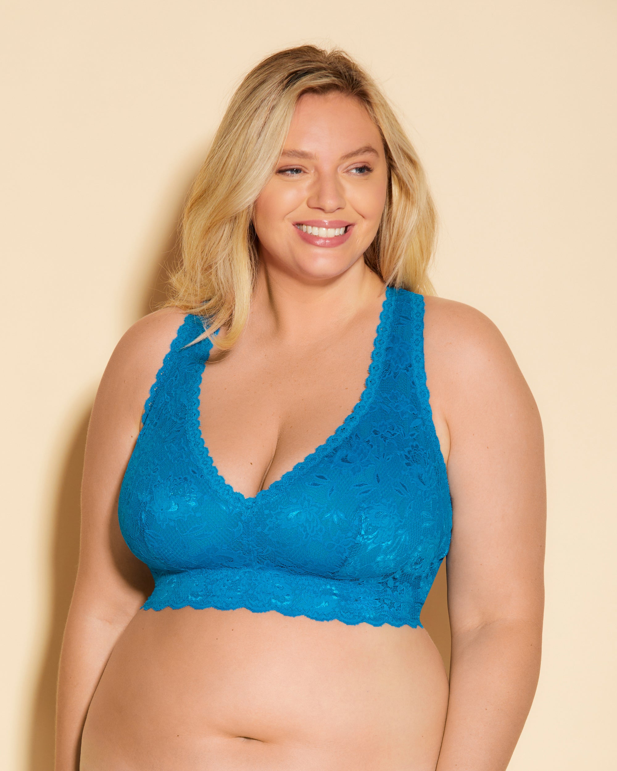 Blu Bralette - Never Say Never Bralette Con Spalline Incrociate Ultra Curvy