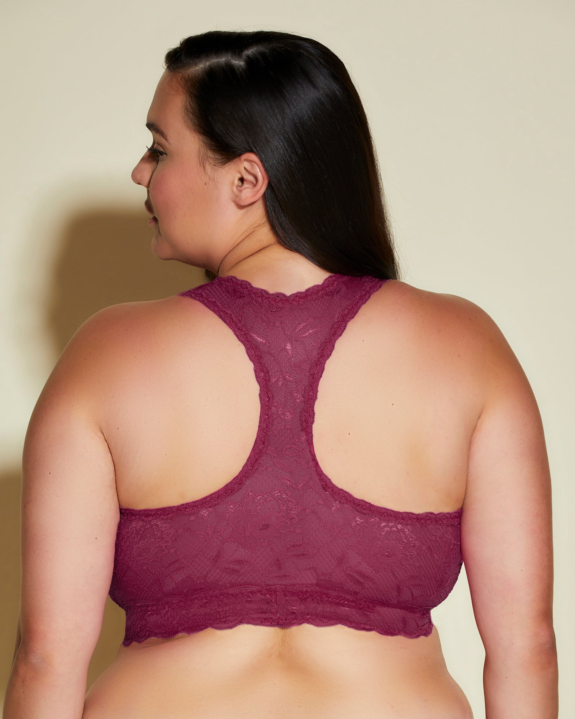 Purple Bralette - Never Say Never Ultra Curvy Racie Racerback Bralette