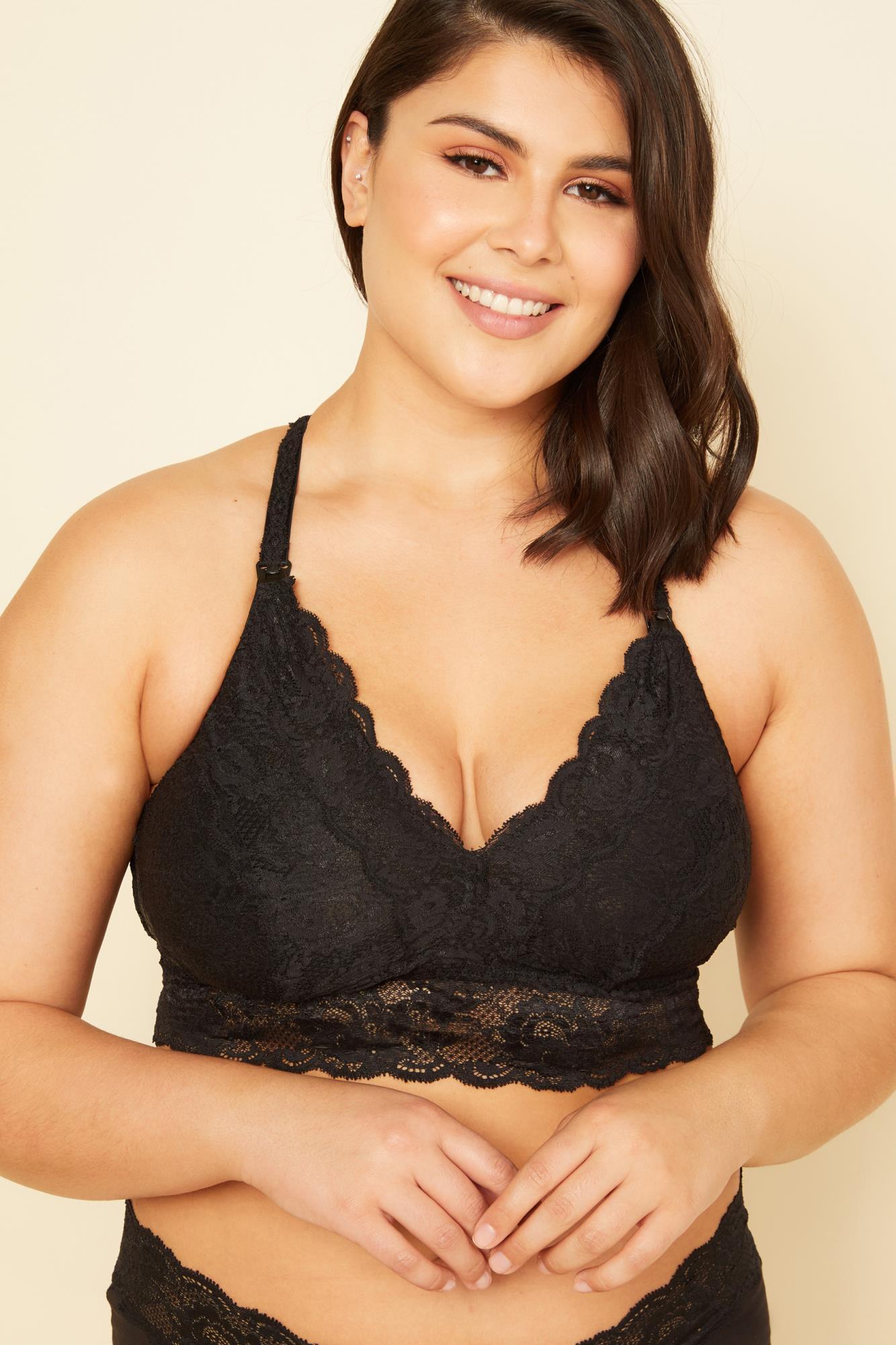 Schwarz Bralette - Never Say Never Maternity Girlie Still-Bralette