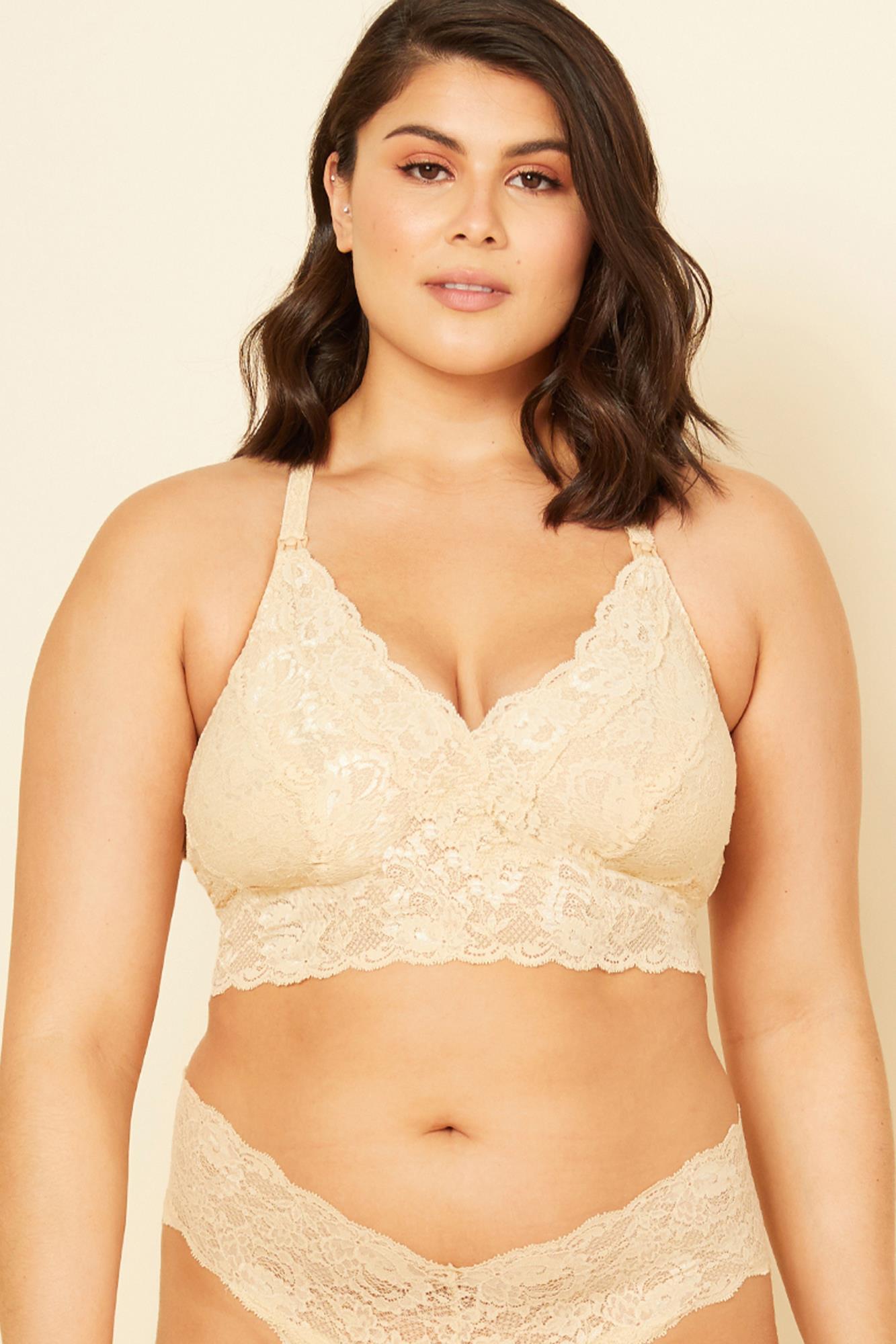 Beige Bralette - Never Say Never Maternity Girlie Still-Bralette