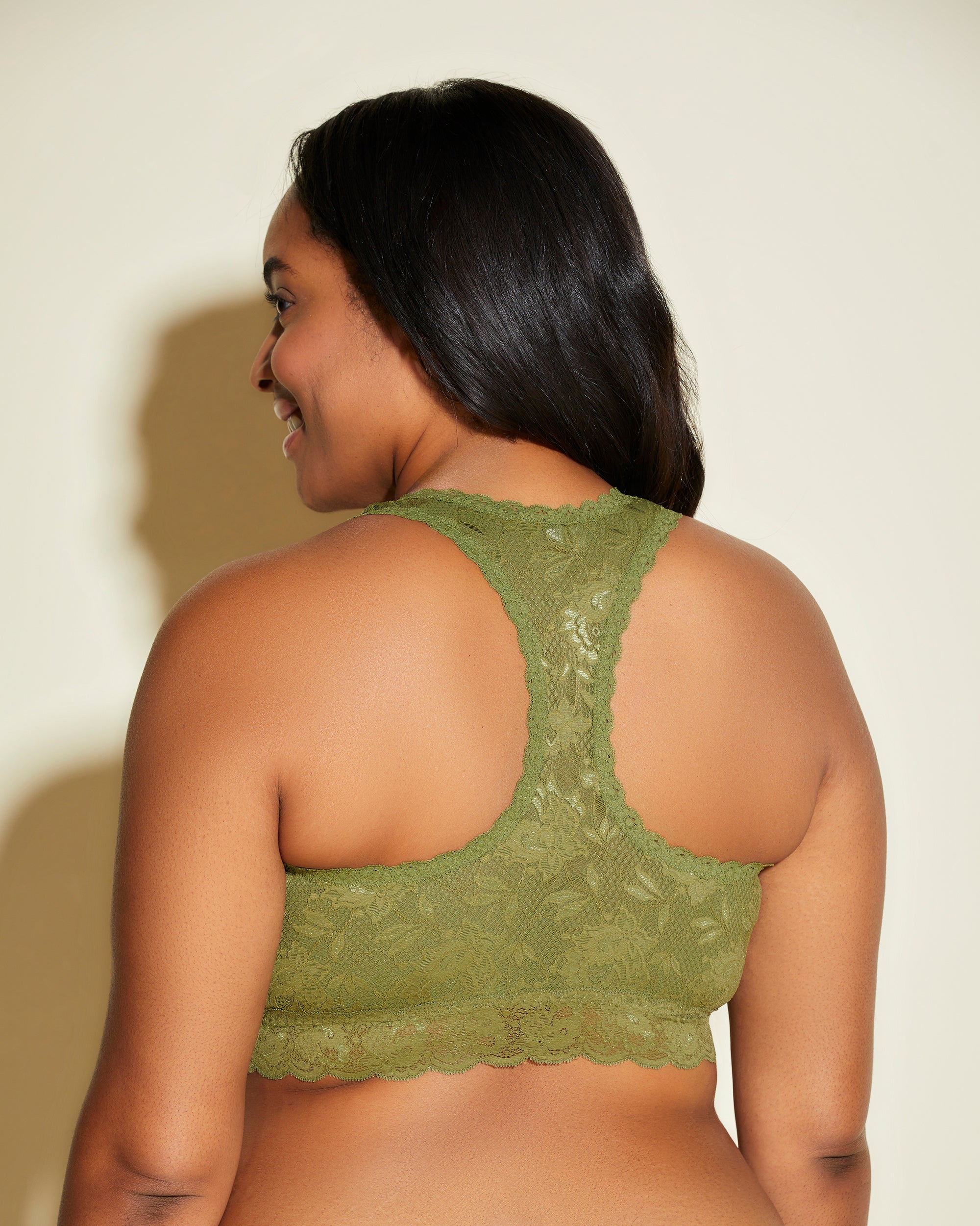 Green Bralette - Never Say Never Extended Racie Racerback Bralette