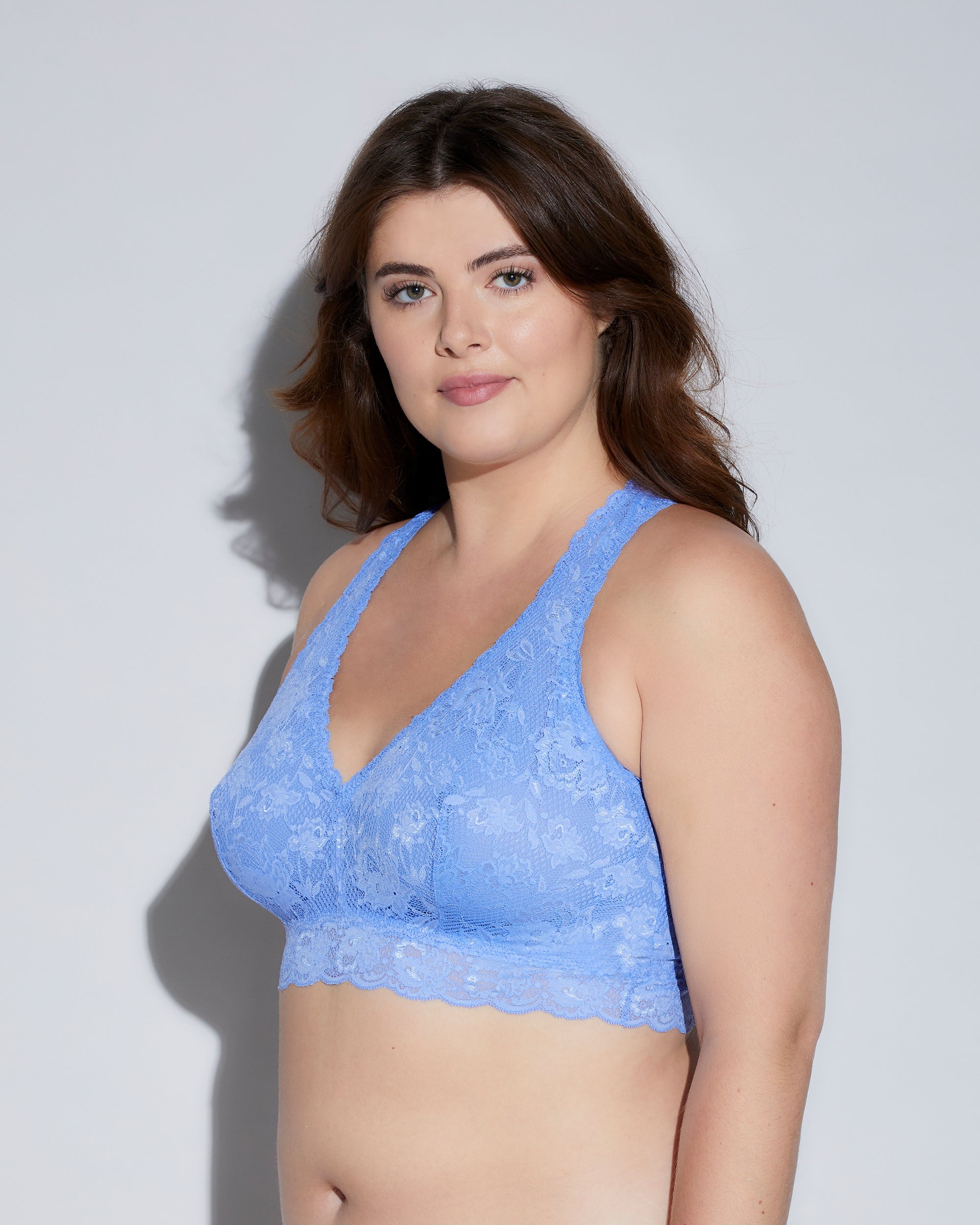 Blau Bralette - Never Say Never Extended Racie Bralette Im Racerback-Stil