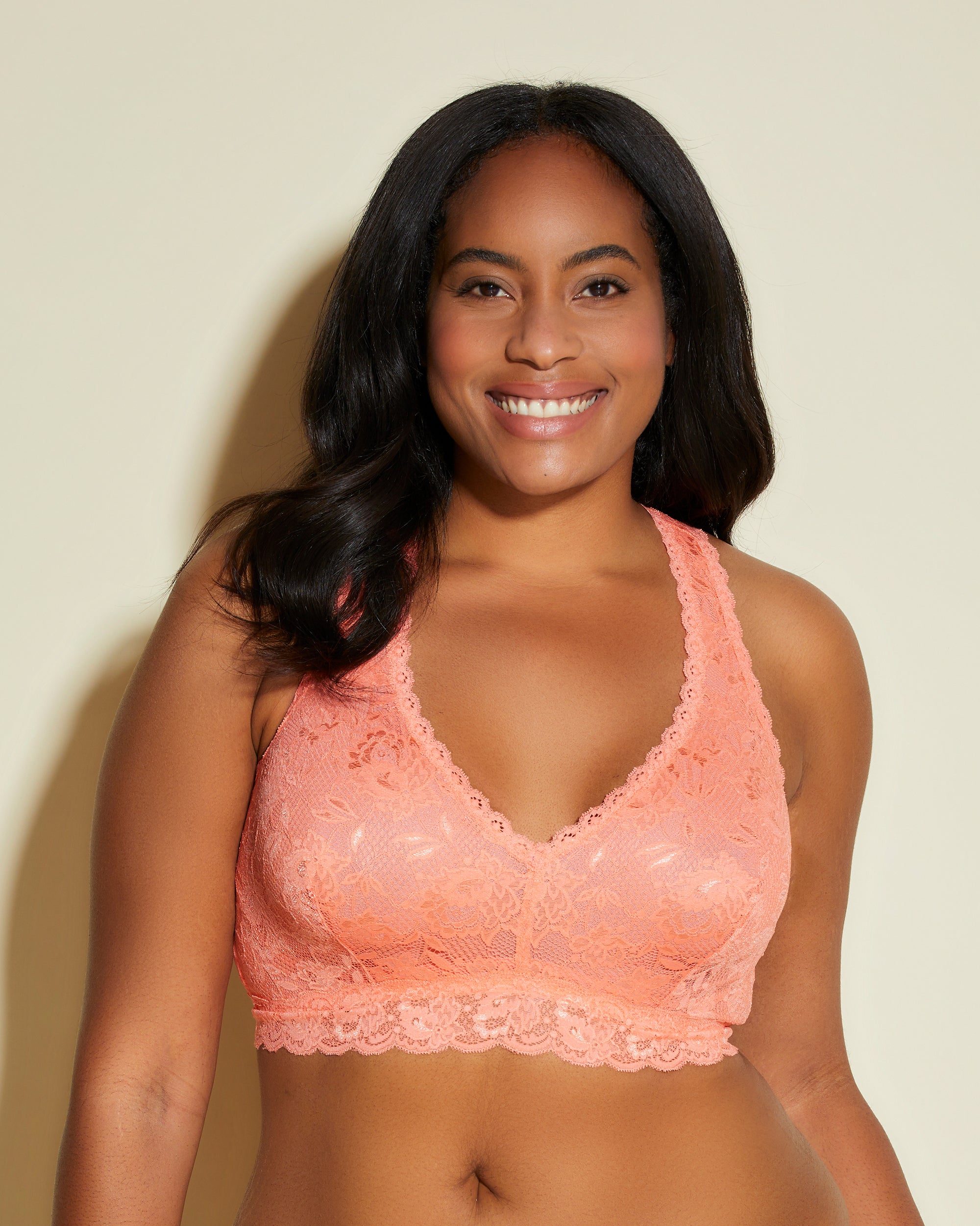 Naranja Bralette - Never Say Never Bralette Con Espalda Cruzada Racie Extended