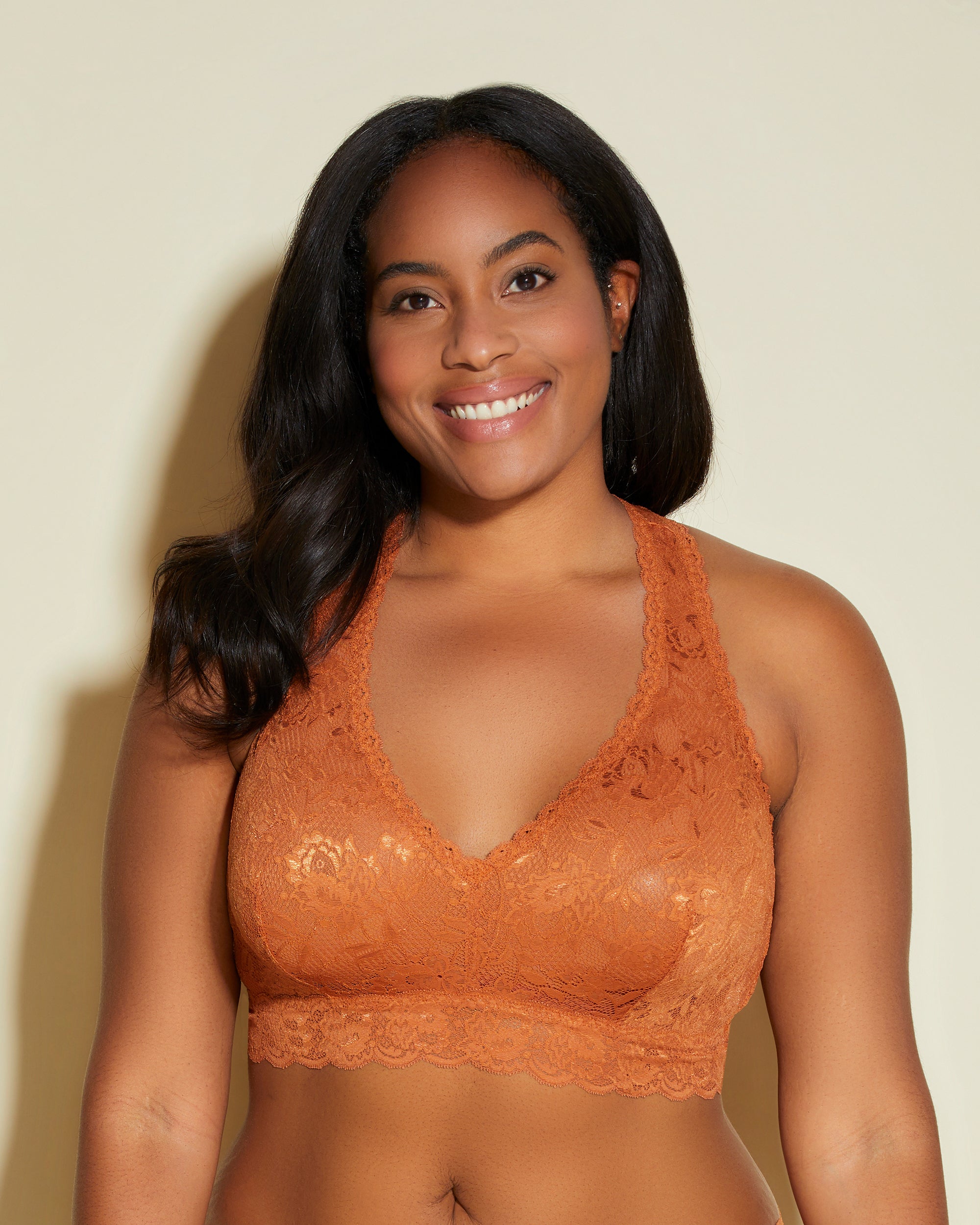 Brown Bralette - Never Say Never Extended Racie Racerback Bralette