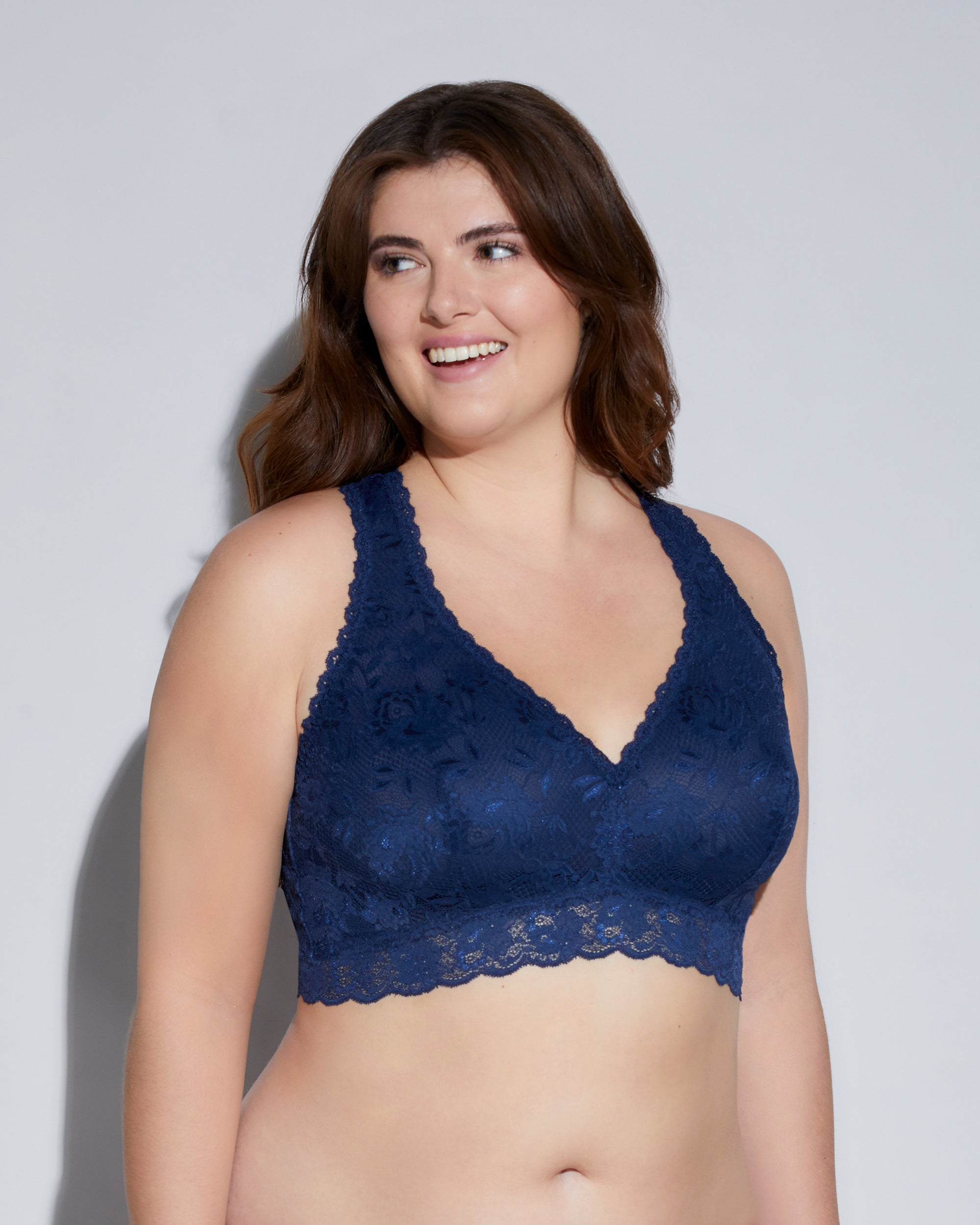 Blue Bralette - Never Say Never Extended Racie Racerback Bralette