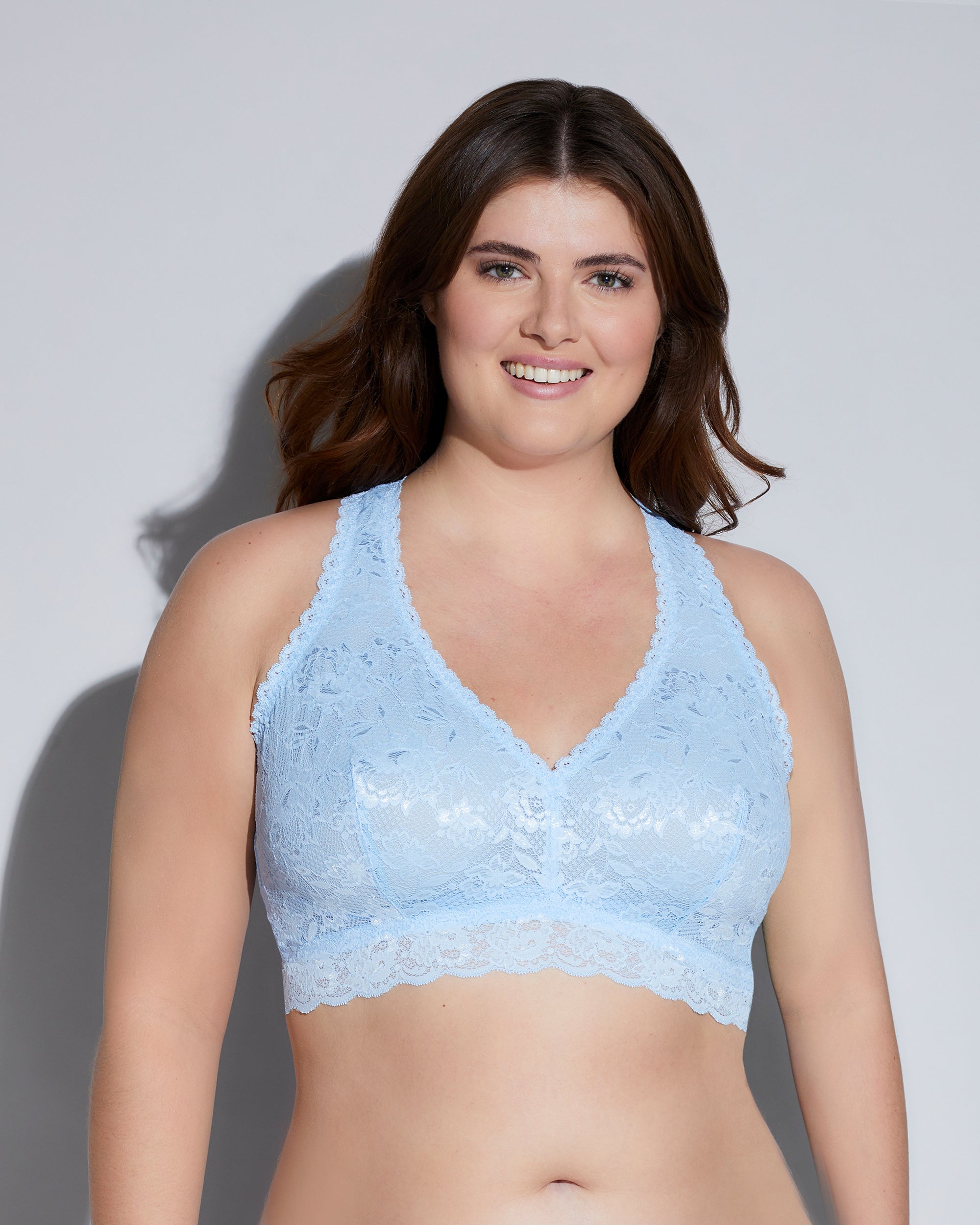 Azul Bralette - Never Say Never Bralette Con Espalda Cruzada Racie Extended