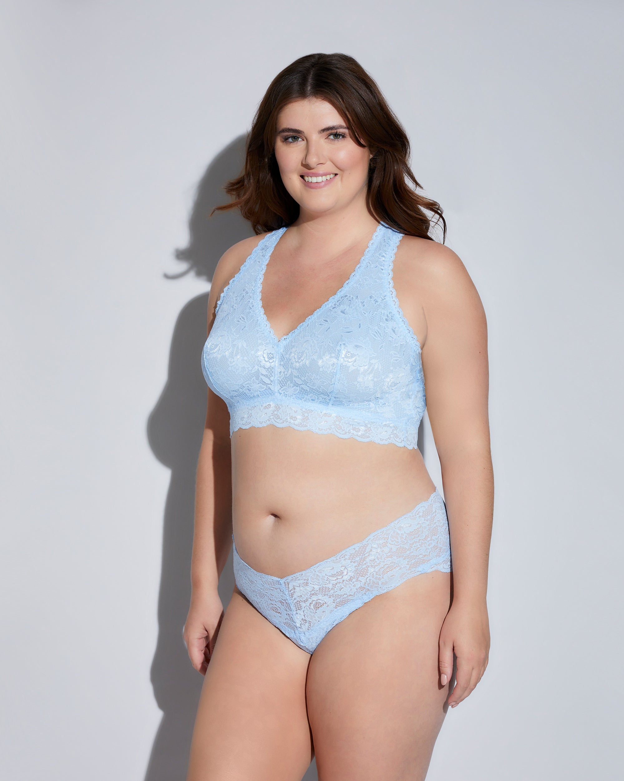 Azul Bralette - Never Say Never Bralette Con Espalda Cruzada Racie Extended