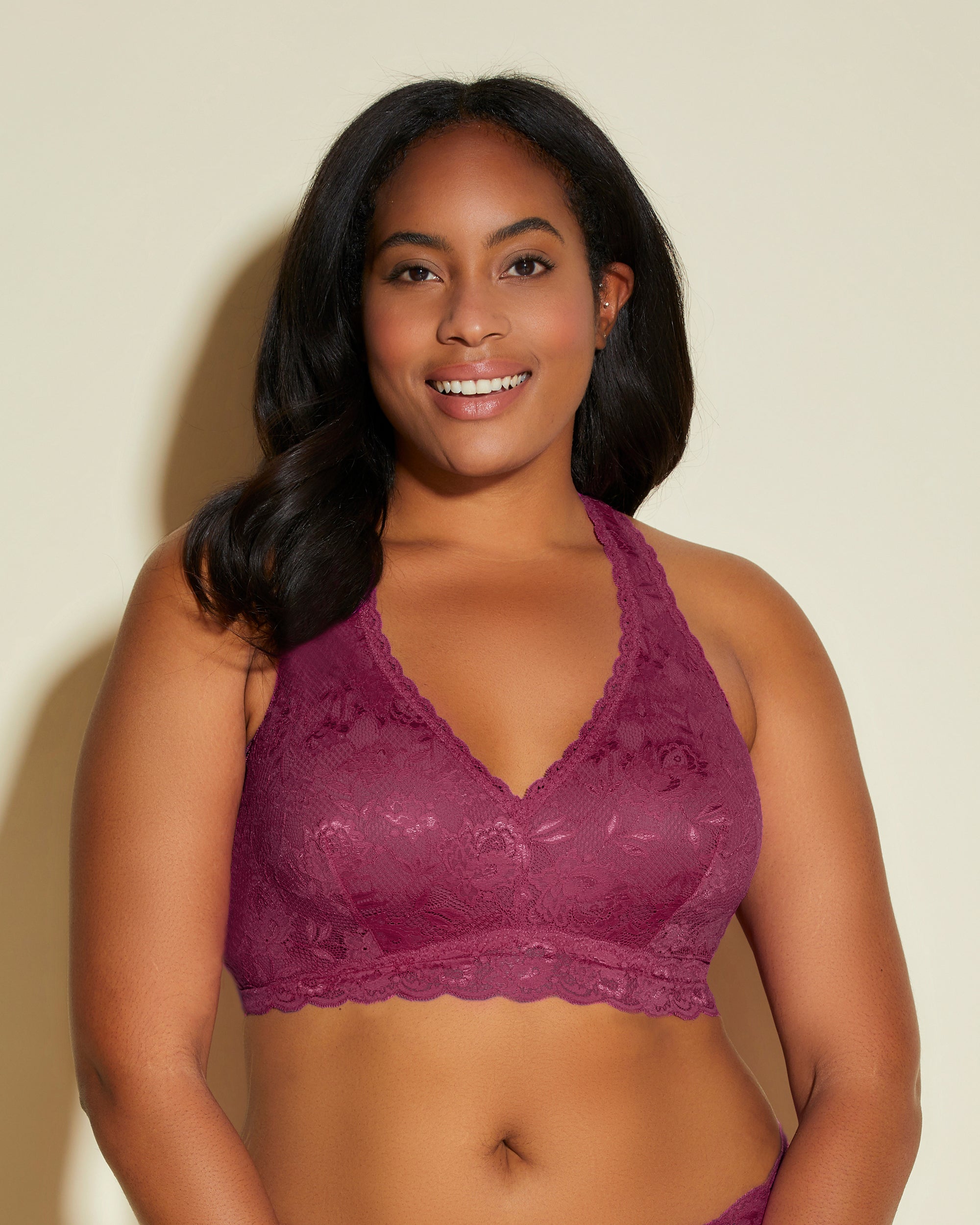 Purple Bralette - Never Say Never Extended Racie Racerback Bralette