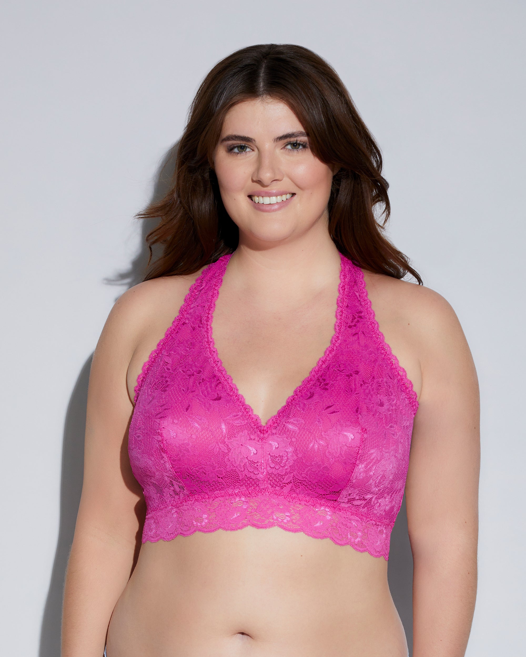 Pink Bralette - Never Say Never Extended Racie Racerback Bralette