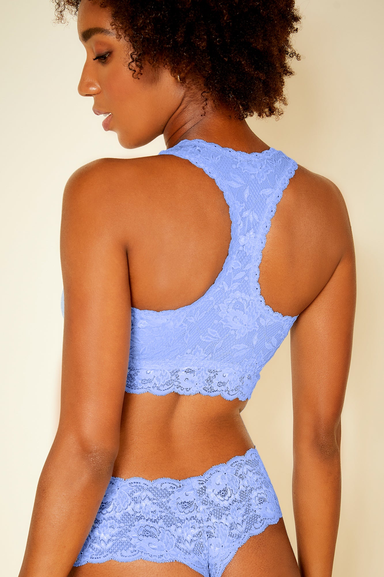 Blu Bralette - Never Say Never Bralette Curvy Racie Con Spalline Incrociate Bralette