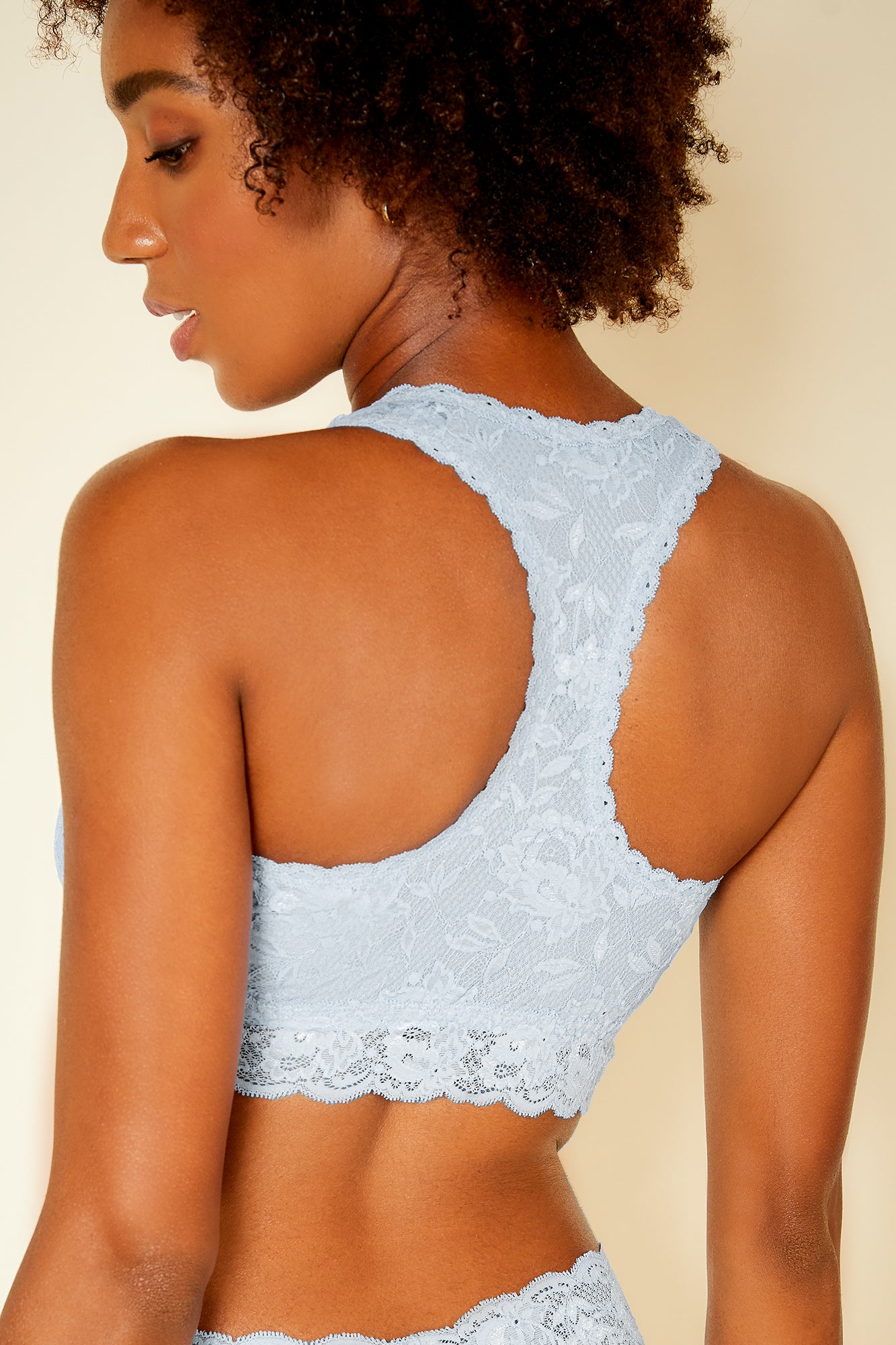 Bleue Bralette - Never Say Never Brassière À Dos Nageur Curvy Racie