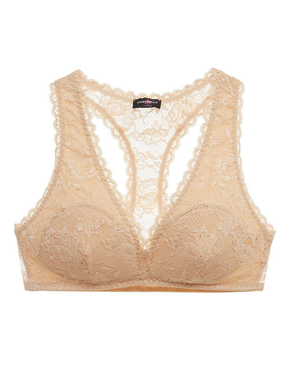 Beige Bralette - Never Say Never Bralette Con Relleno Racie