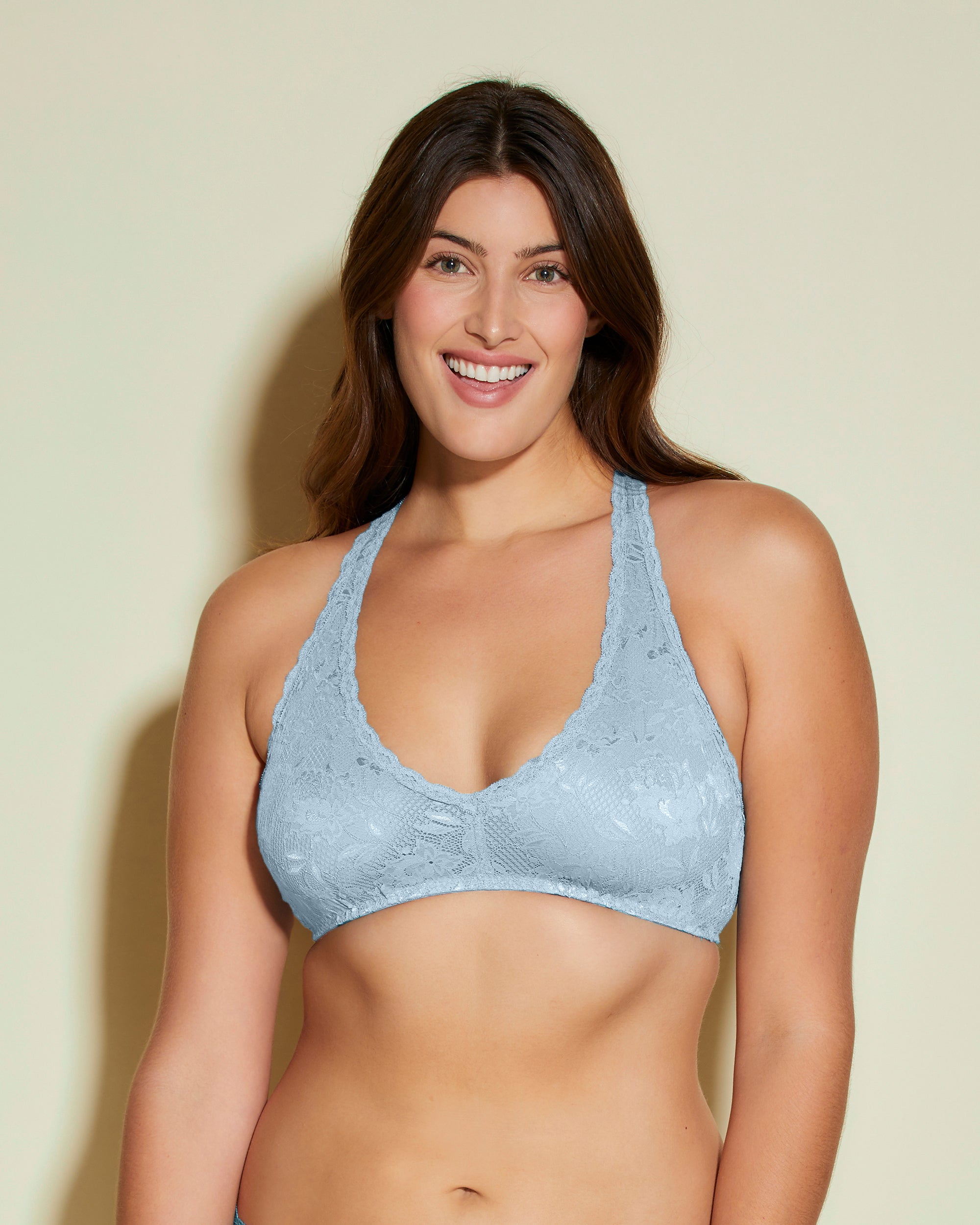 Blu Bralette - Never Say Never Bralette Beauty Con Spalline Incrociate