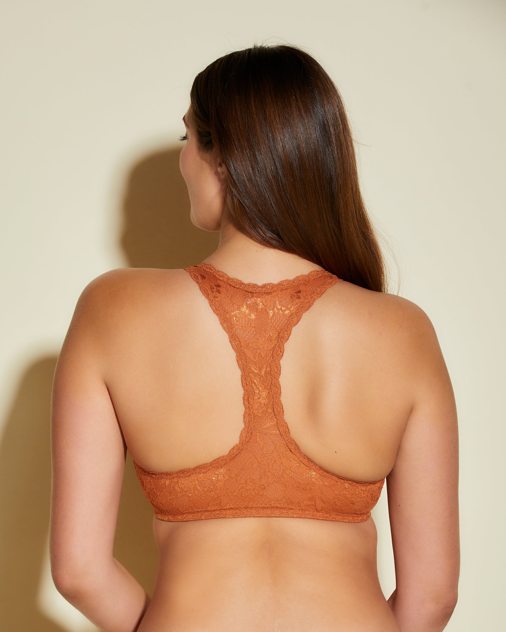 Brown Bralette - Never Say Never Beauty Racie Racerback Bralette