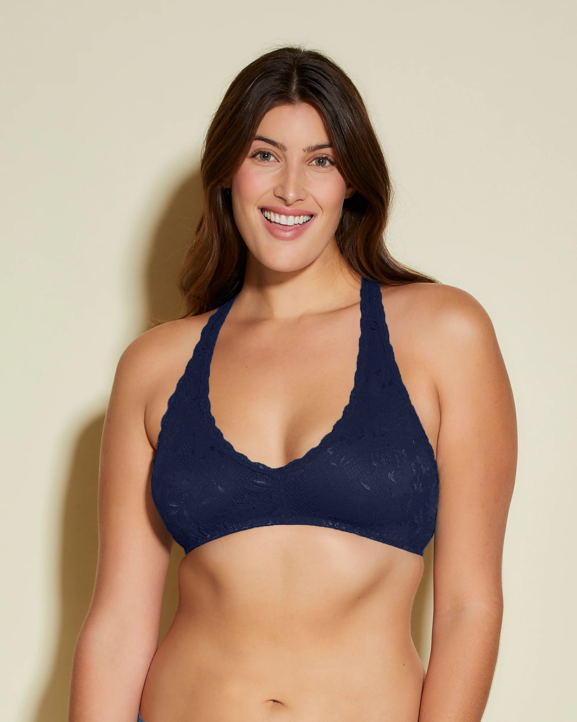 Blu Bralette - Never Say Never Bralette Beauty Con Spalline Incrociate