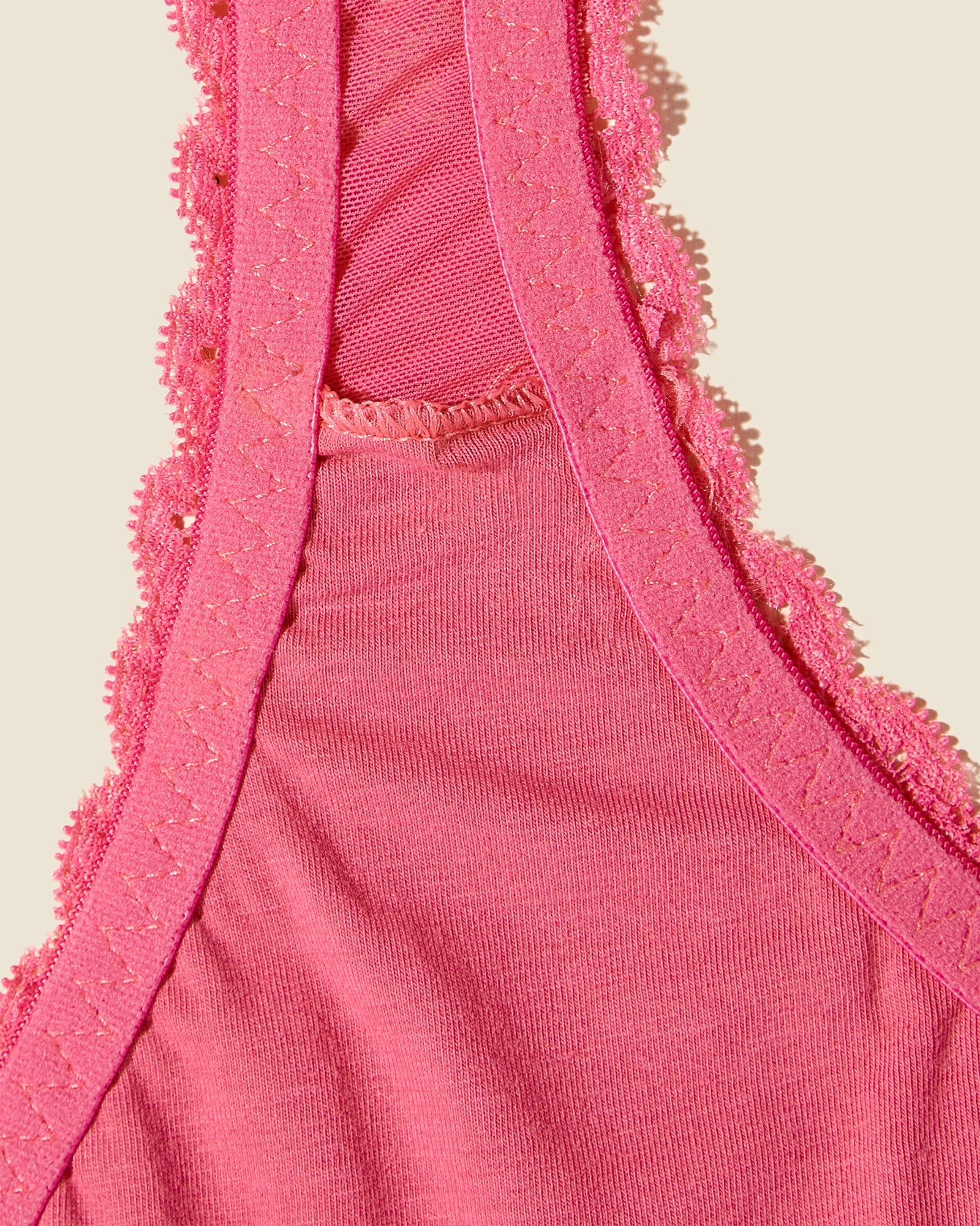 Rosada Bralette - Never Say Never Bralette Para El Postoperatorio Con Cierre Frontal Curvy