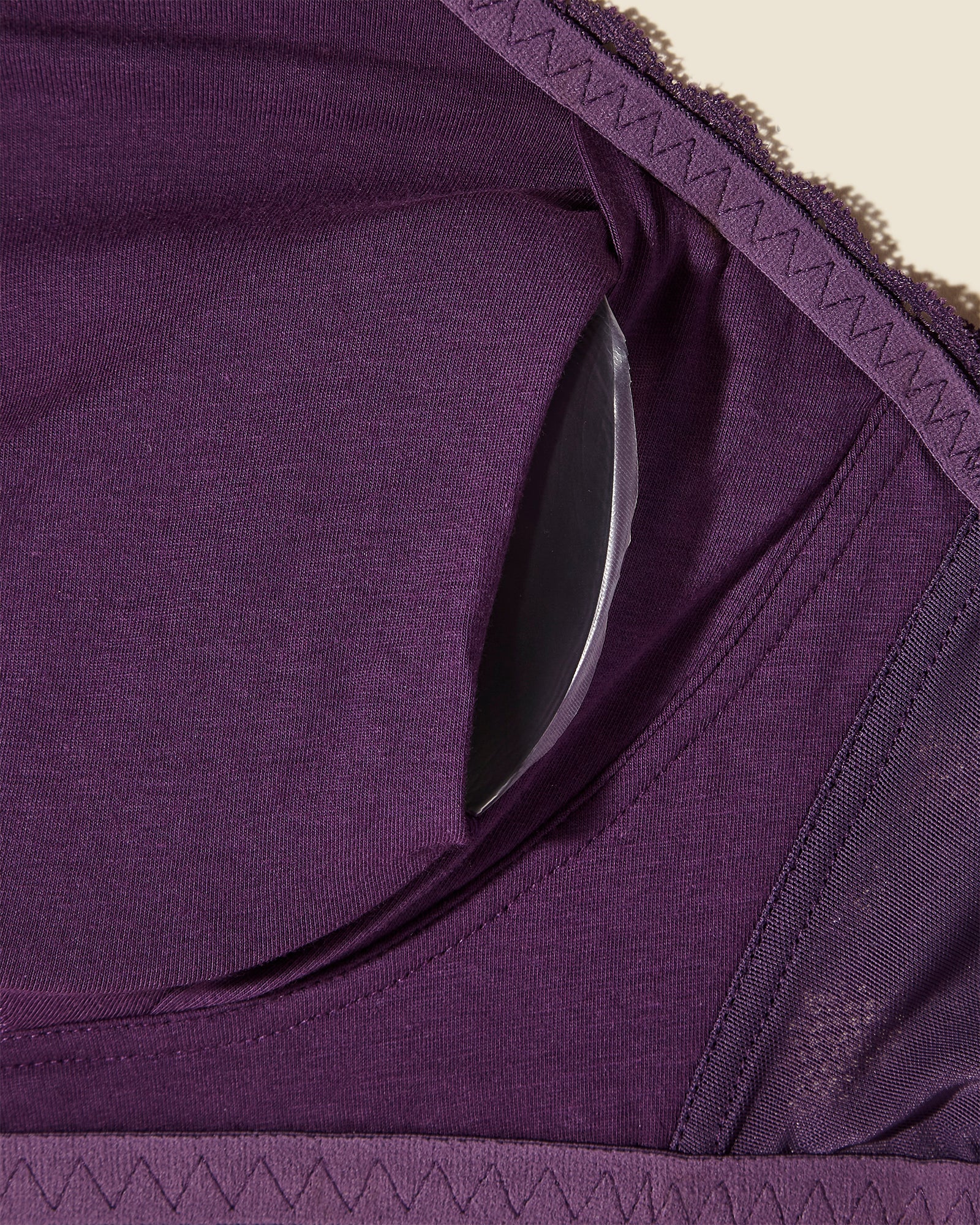 Purple Bralette - Never Say Never Curvy Post-Surgical Front Closure Bralette