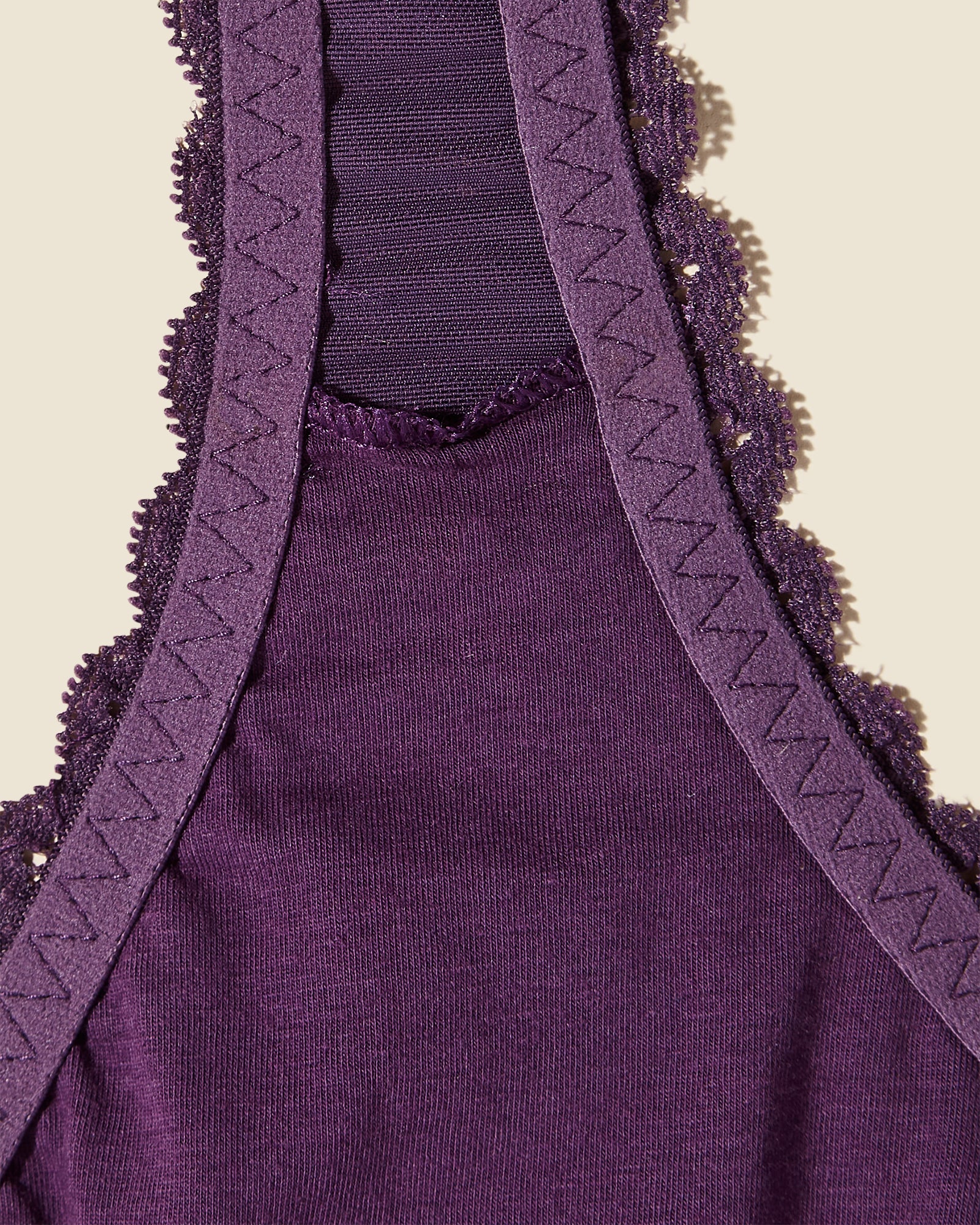 Purple Bralette - Never Say Never Curvy Post-Surgical Front Closure Bralette