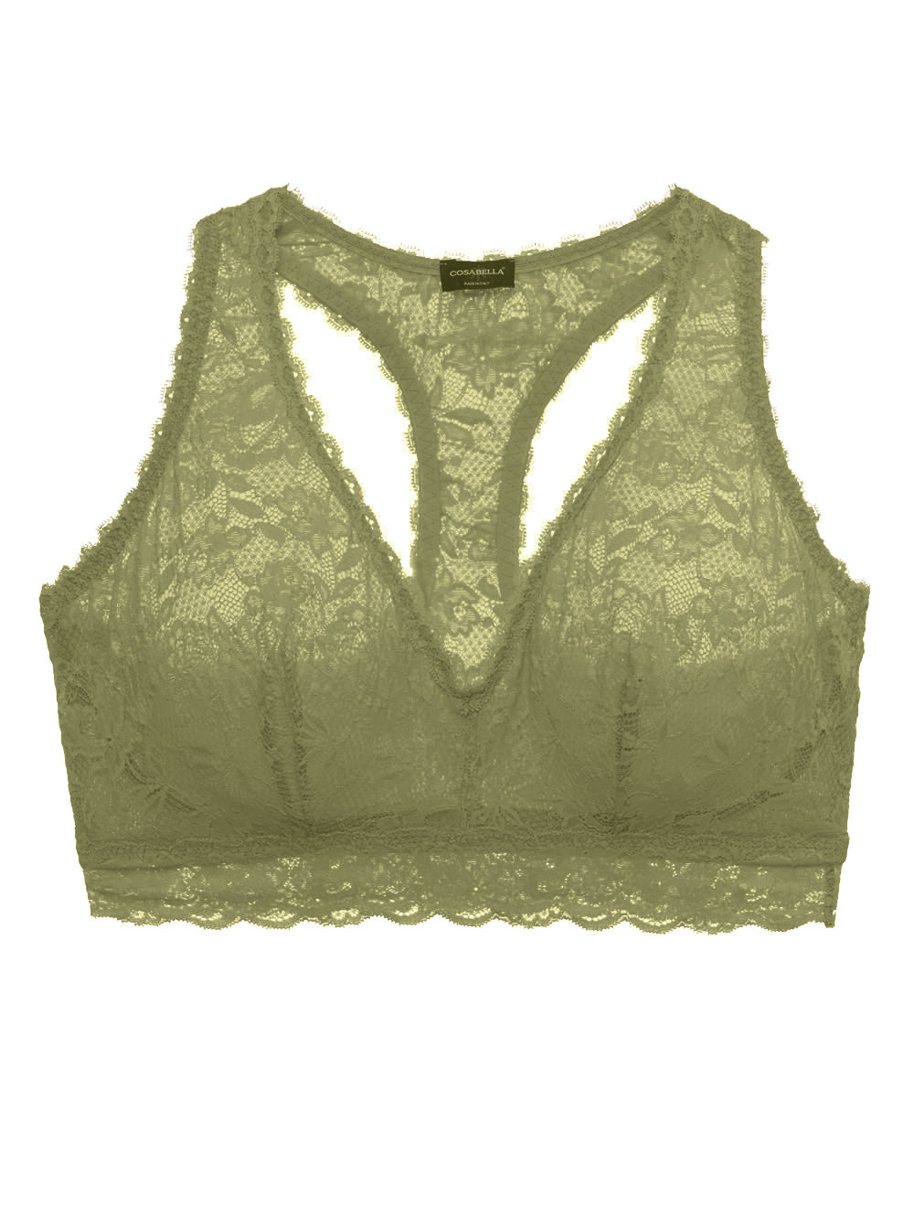 Verde Bralette - Never Say Never Bralette Super Curvy Con Spalline Incrociate