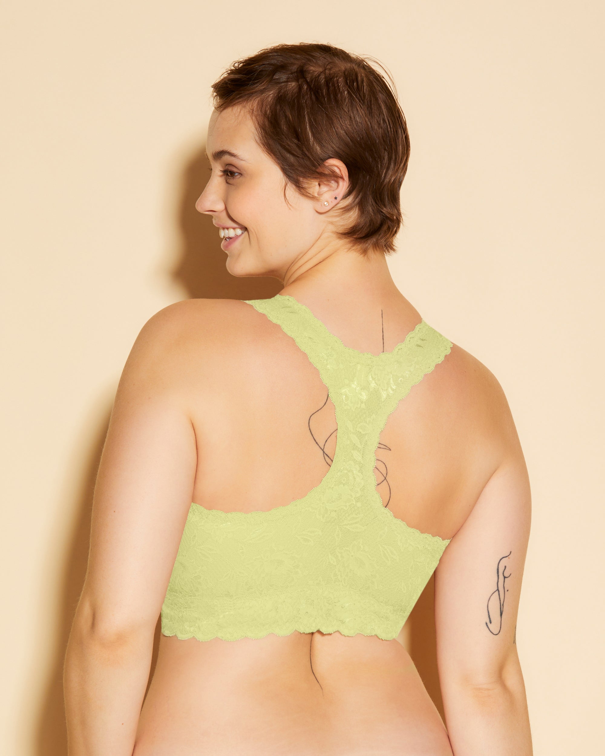 Verte Bralette - Never Say Never Dos Nageur Racie Super Curvy
