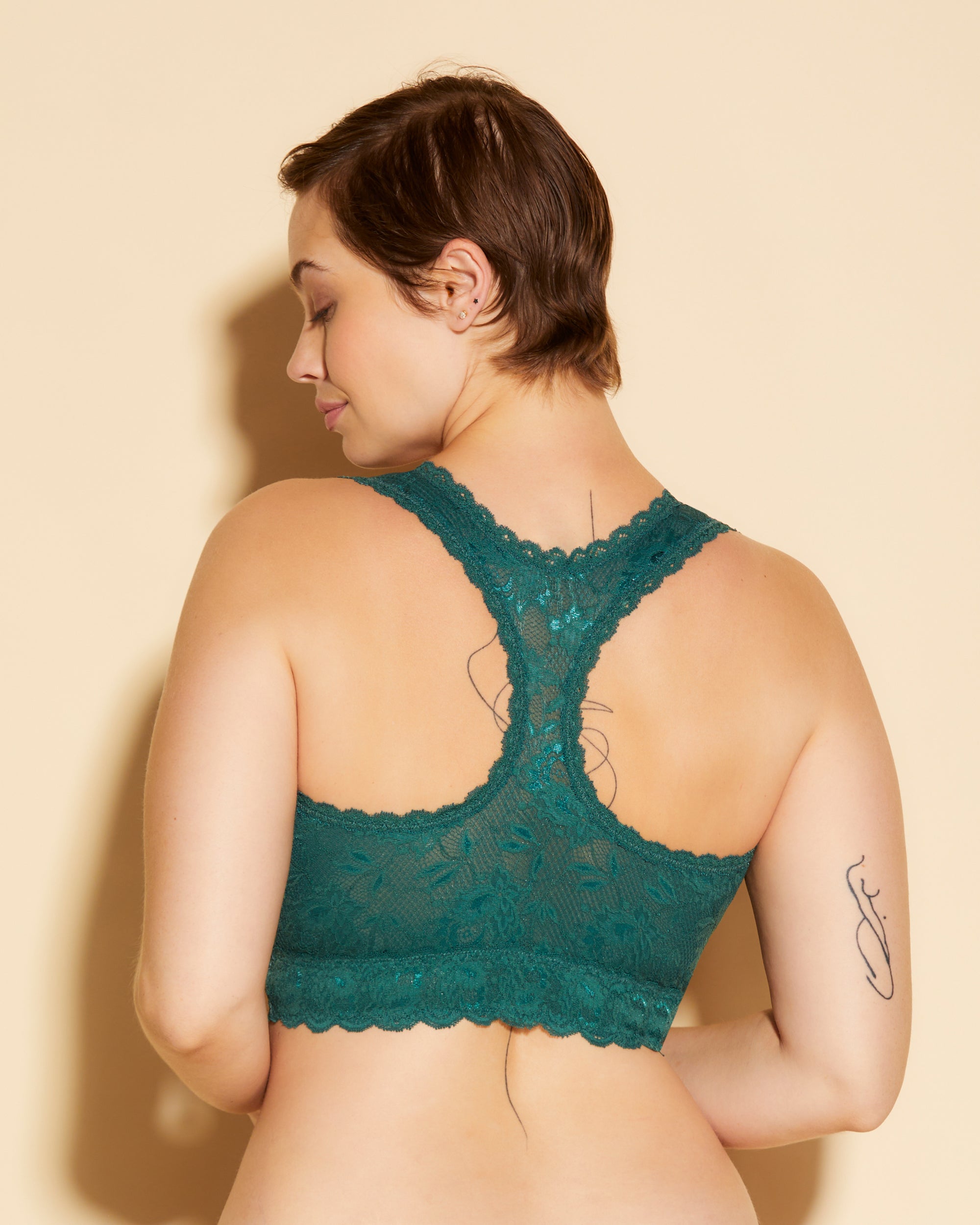 Grün Bralette - Never Say Never Super Curvy Racie Racerback