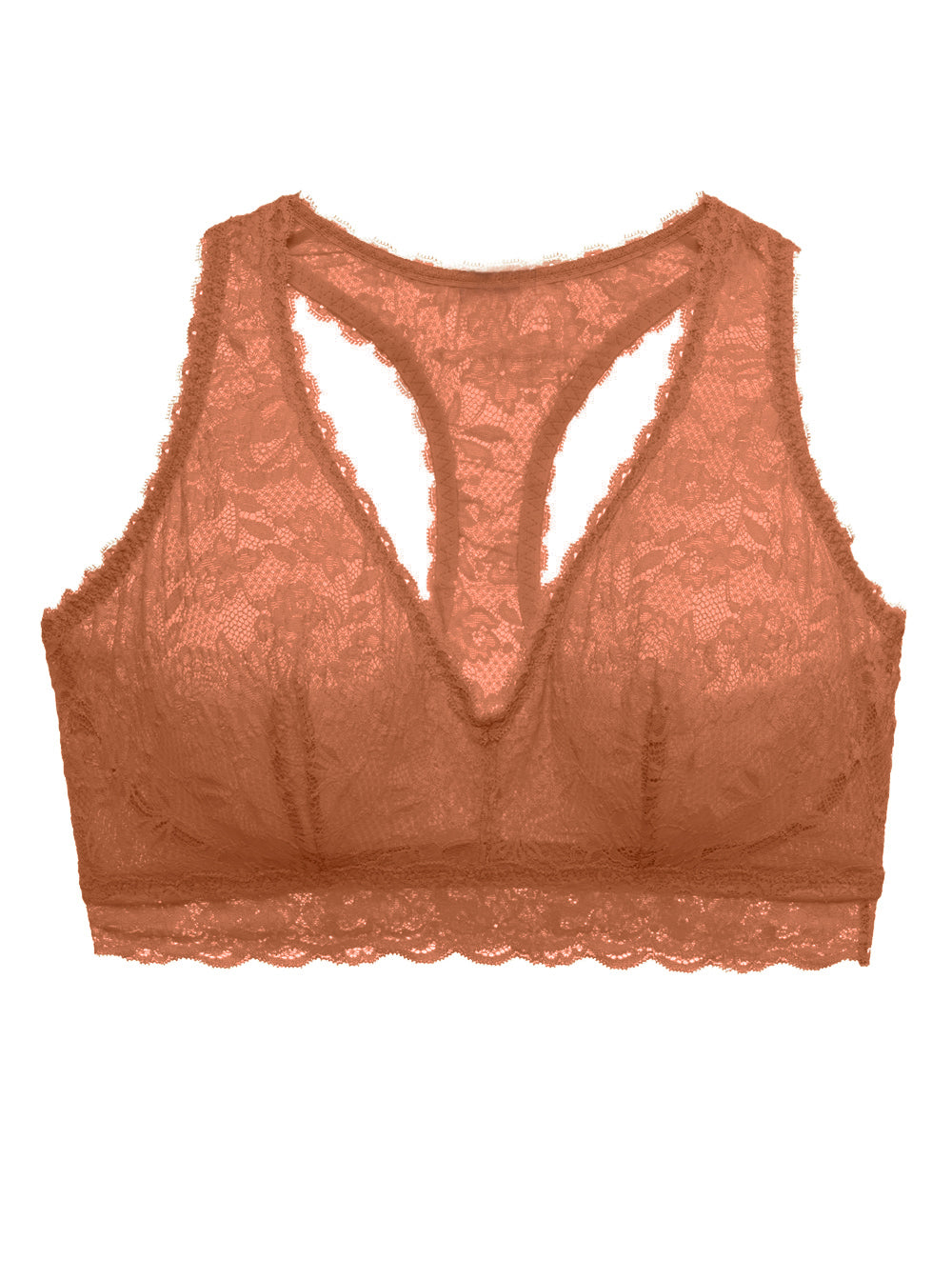 Marron Bralette - Never Say Never Dos Nageur Racie Super Curvy