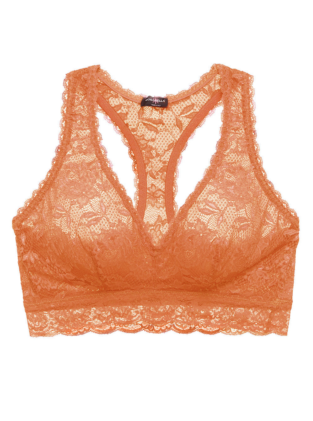 Naranja Bralette - Never Say Never Bralette De Espalda Cruzada Racie Super Curvy