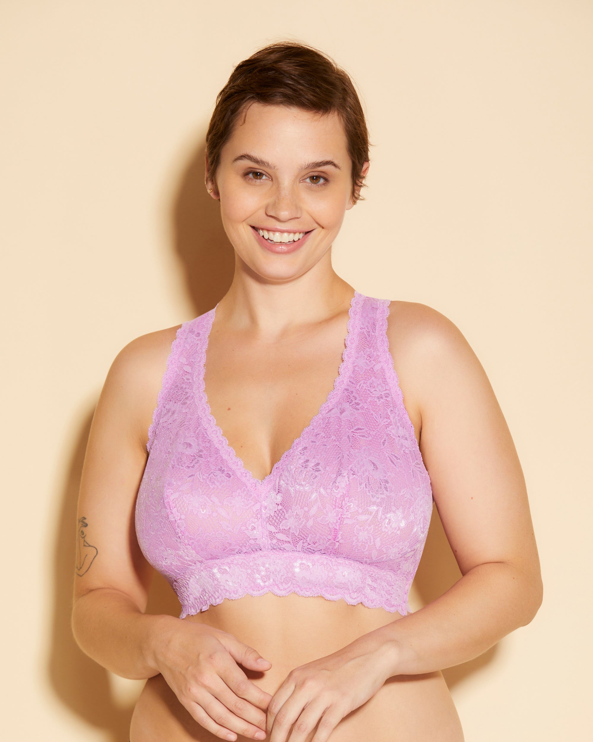Viola Bralette - Never Say Never Bralette Super Curvy Con Spalline Incrociate