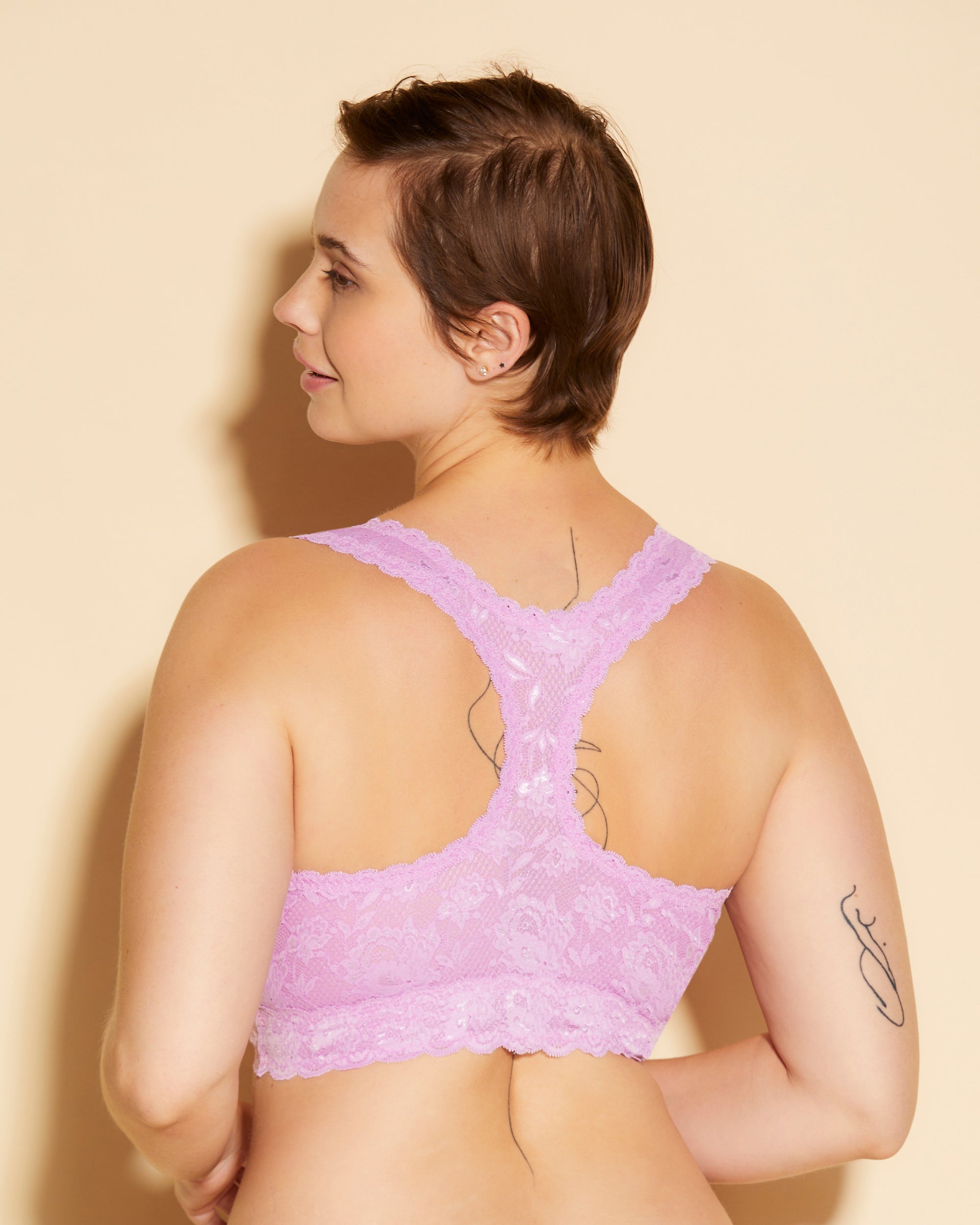 Purple Bralette - Never Say Never Super Curvy Racie Racerback