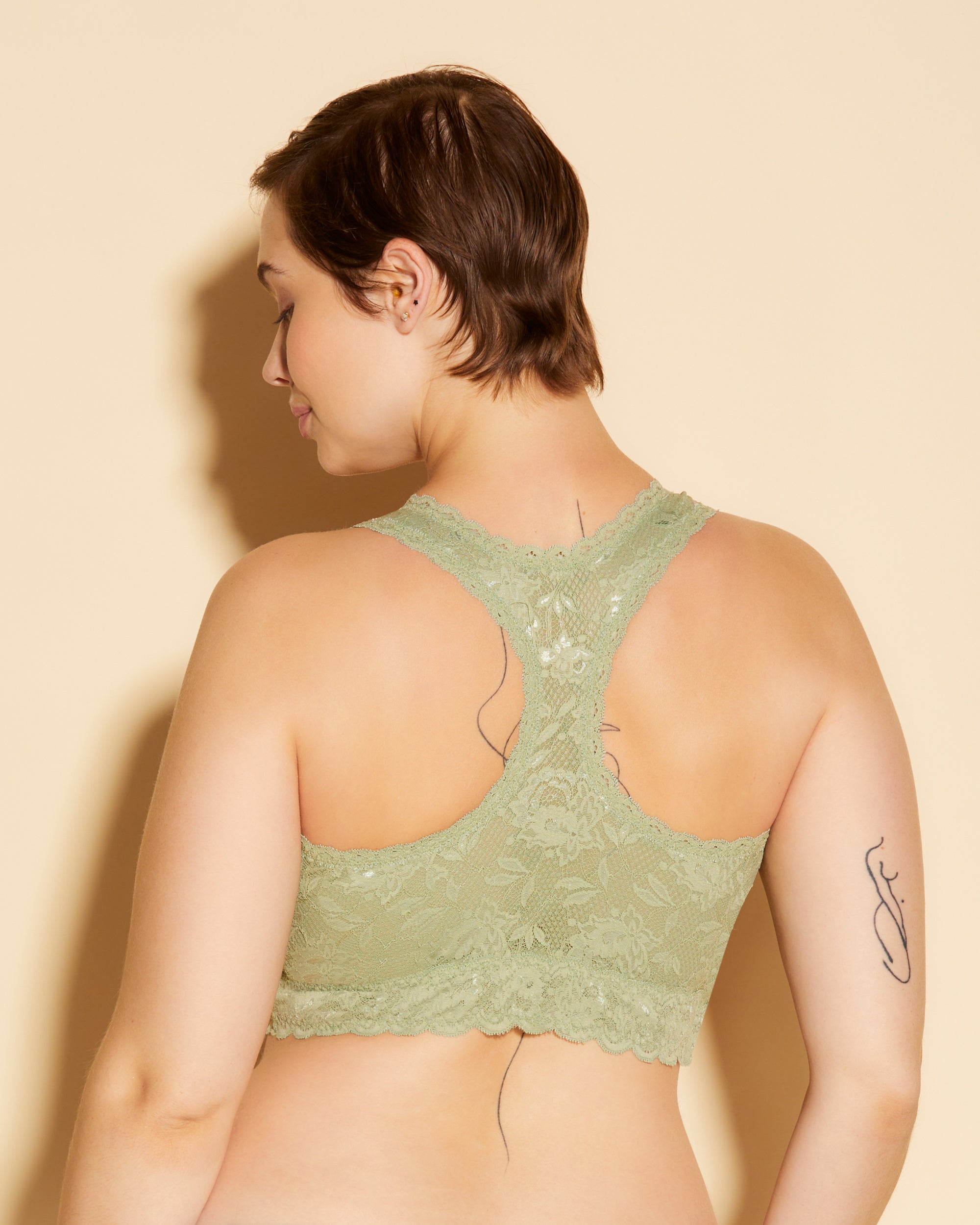 Beige Bralette - Never Say Never Bralette De Espalda Cruzada Racie Super Curvy