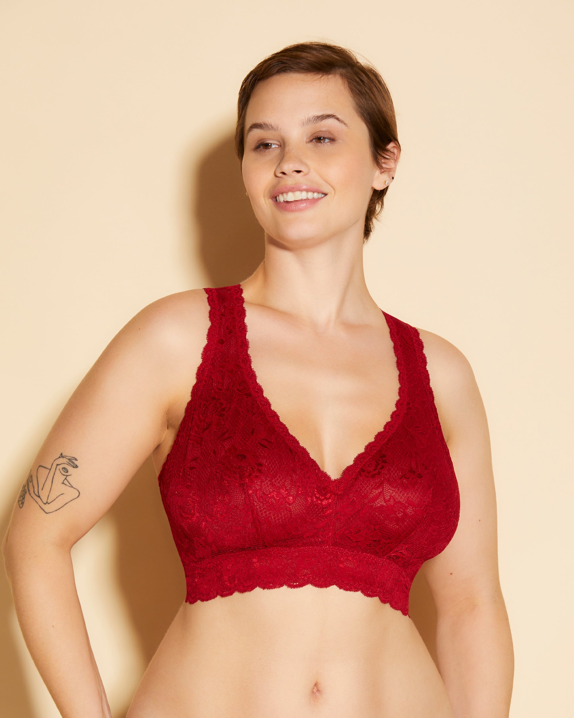 Roja Bralette - Never Say Never Bralette De Espalda Cruzada Racie Super Curvy