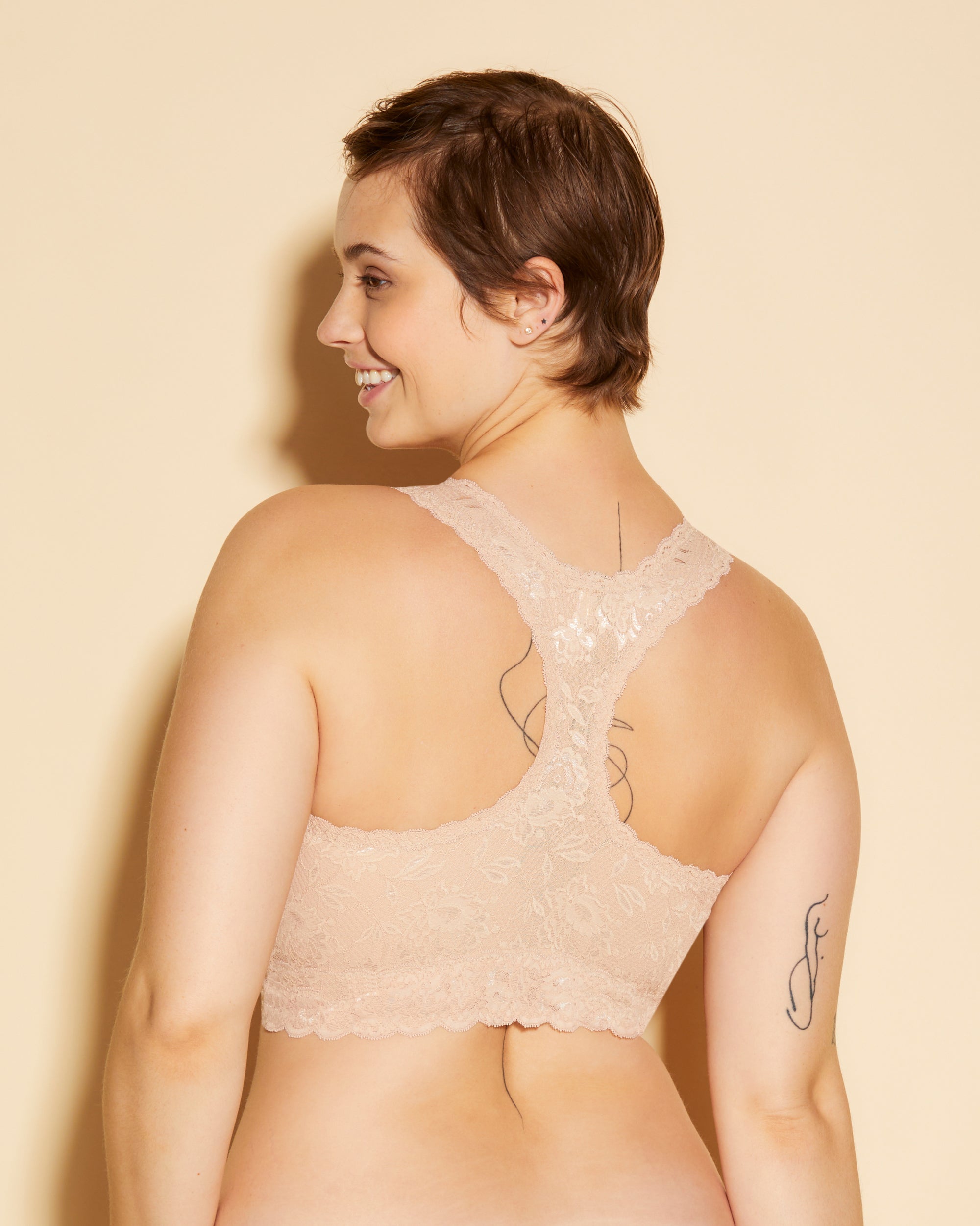 Beige Bralette - Never Say Never Dos Nageur Racie Super Curvy