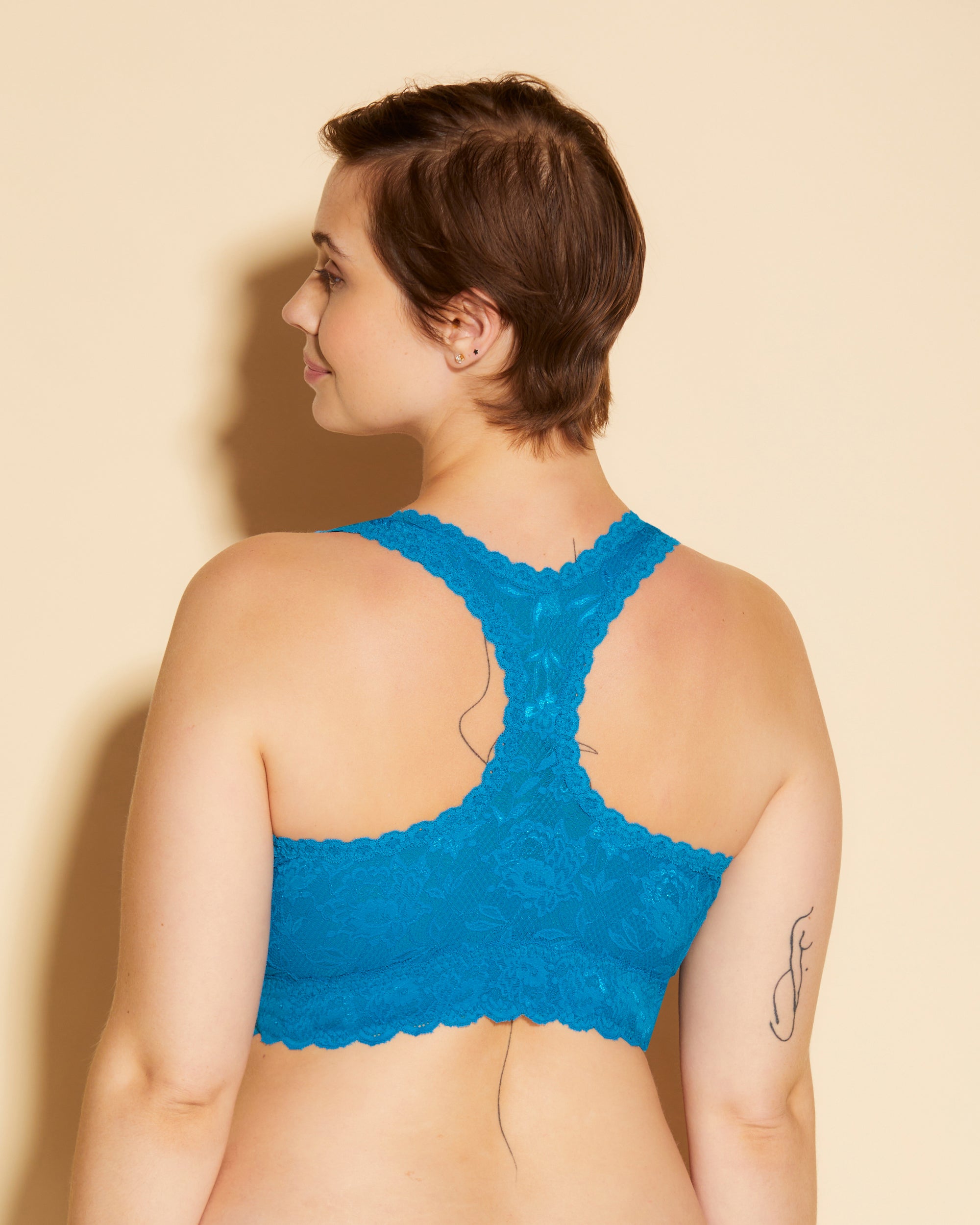 Blu Bralette - Never Say Never Bralette Super Curvy Con Spalline Incrociate